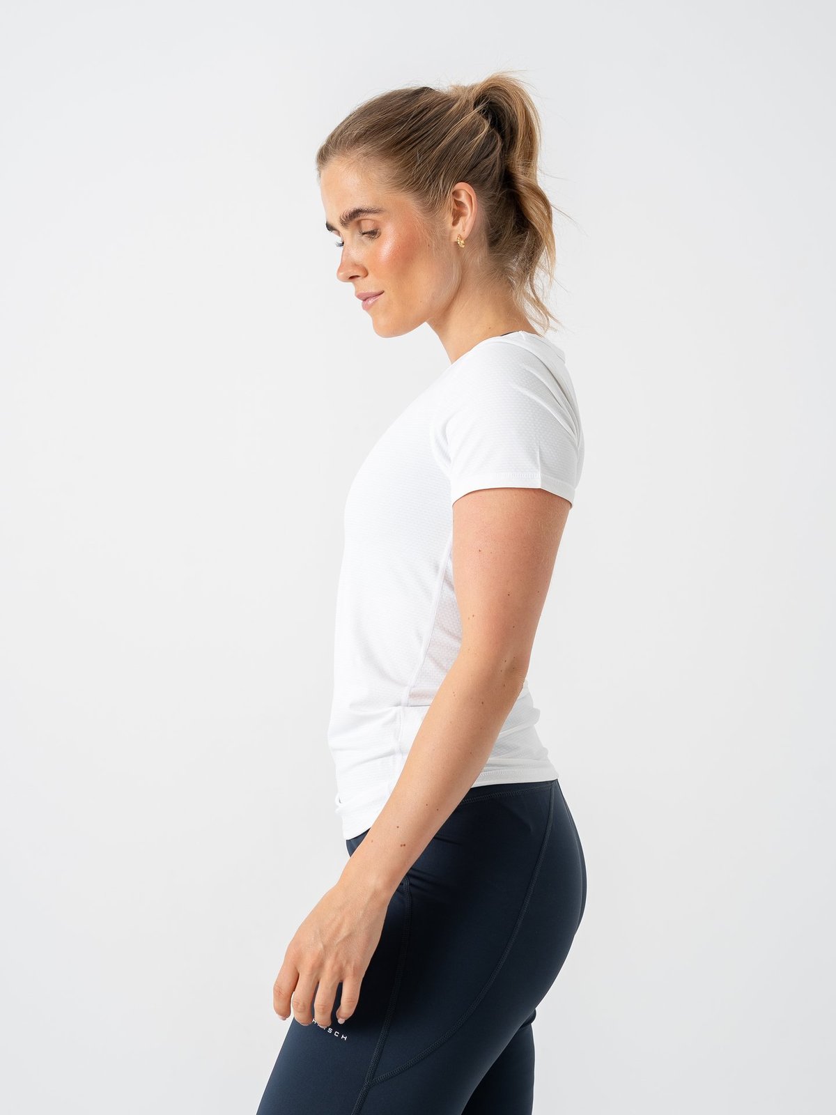 Röhnisch Jacquard Short Sleeve Top White