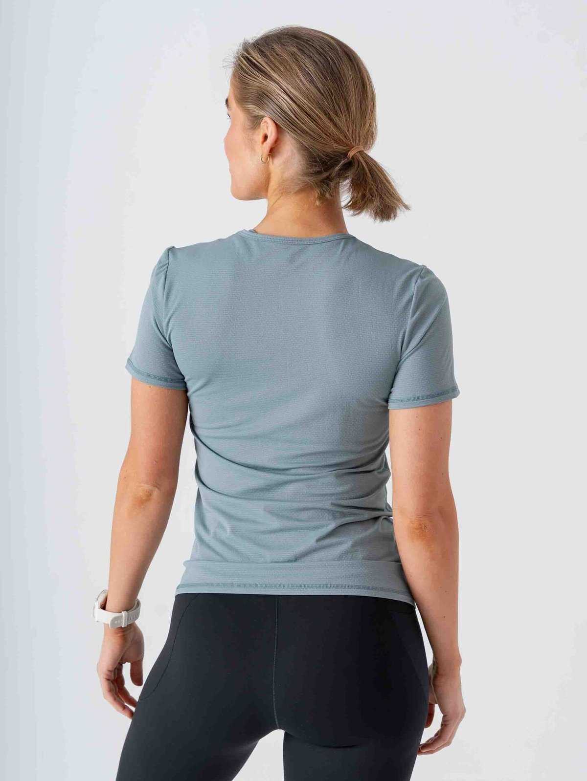 Röhnisch Jacquard Short Sleeve Top Stormy Sea