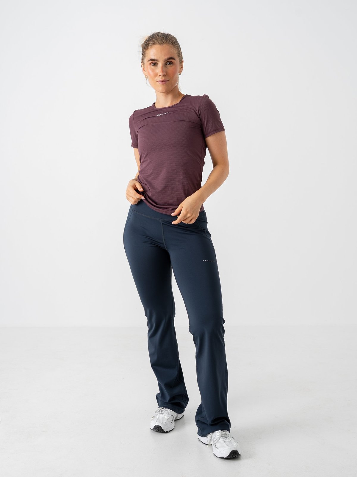 Röhnisch Jacquard Short Sleeve Top Huckleberry