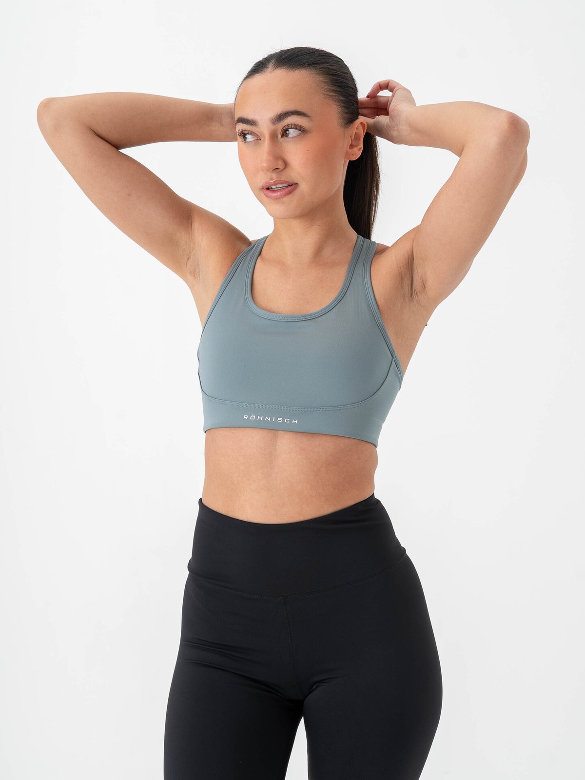 Röhnisch Flattering Mesh Sportsbra Stormy Sea