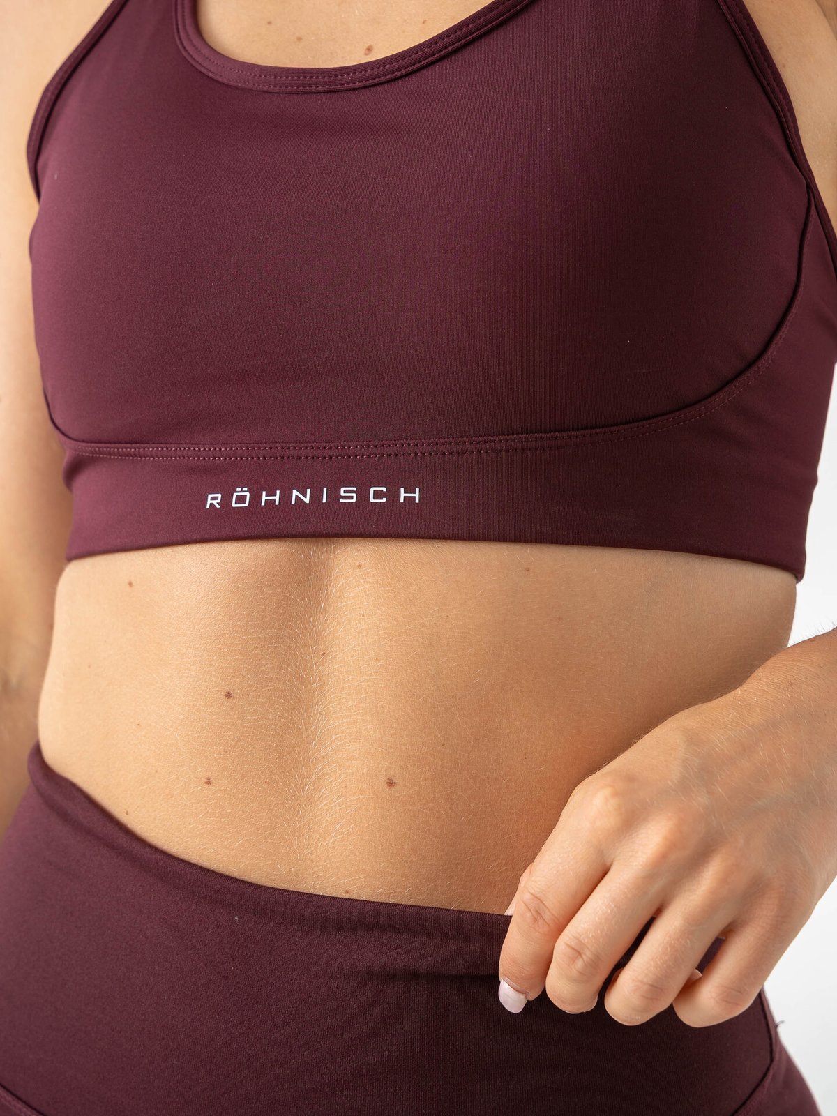 Röhnisch Flattering Mesh Sportsbra Burgunder