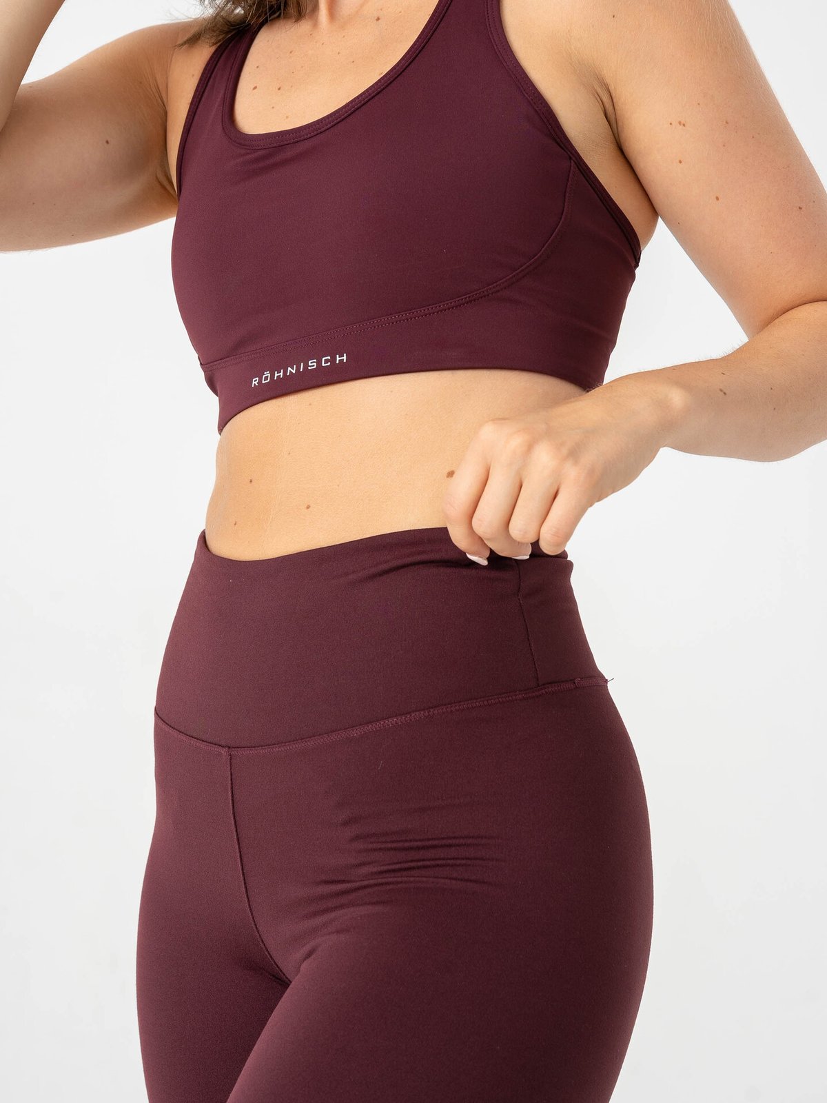 Röhnisch Flattering Mesh Sportsbra Burgunder