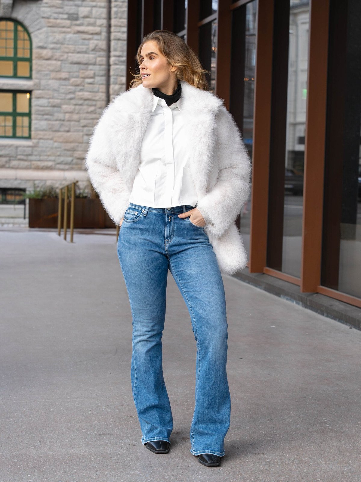 Replay Joella Flare Medium Blue