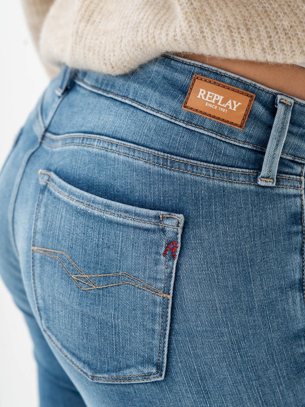 Replay New Luz Medium Blue