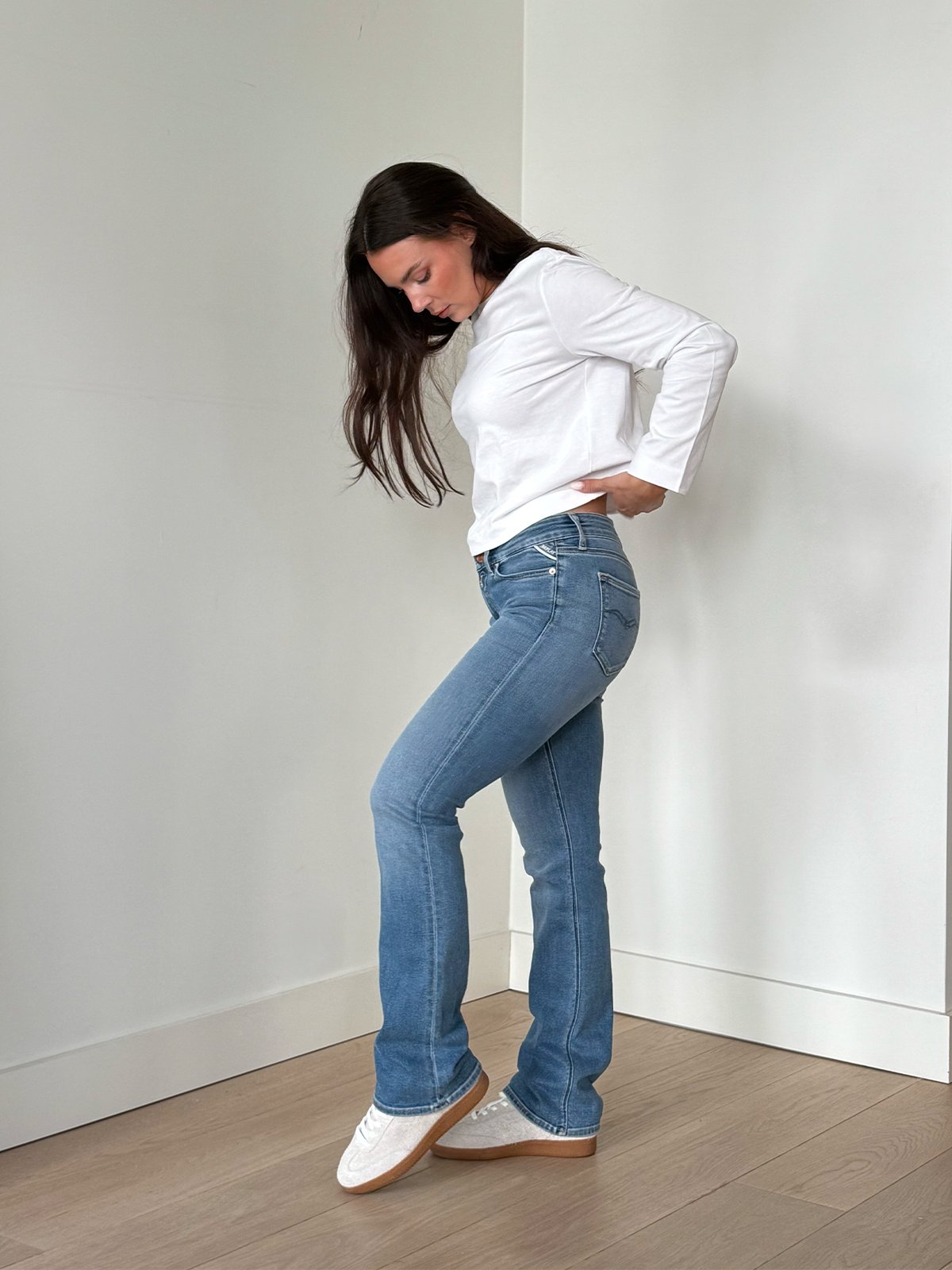 Replay New Luz Bootcut Medium Blue