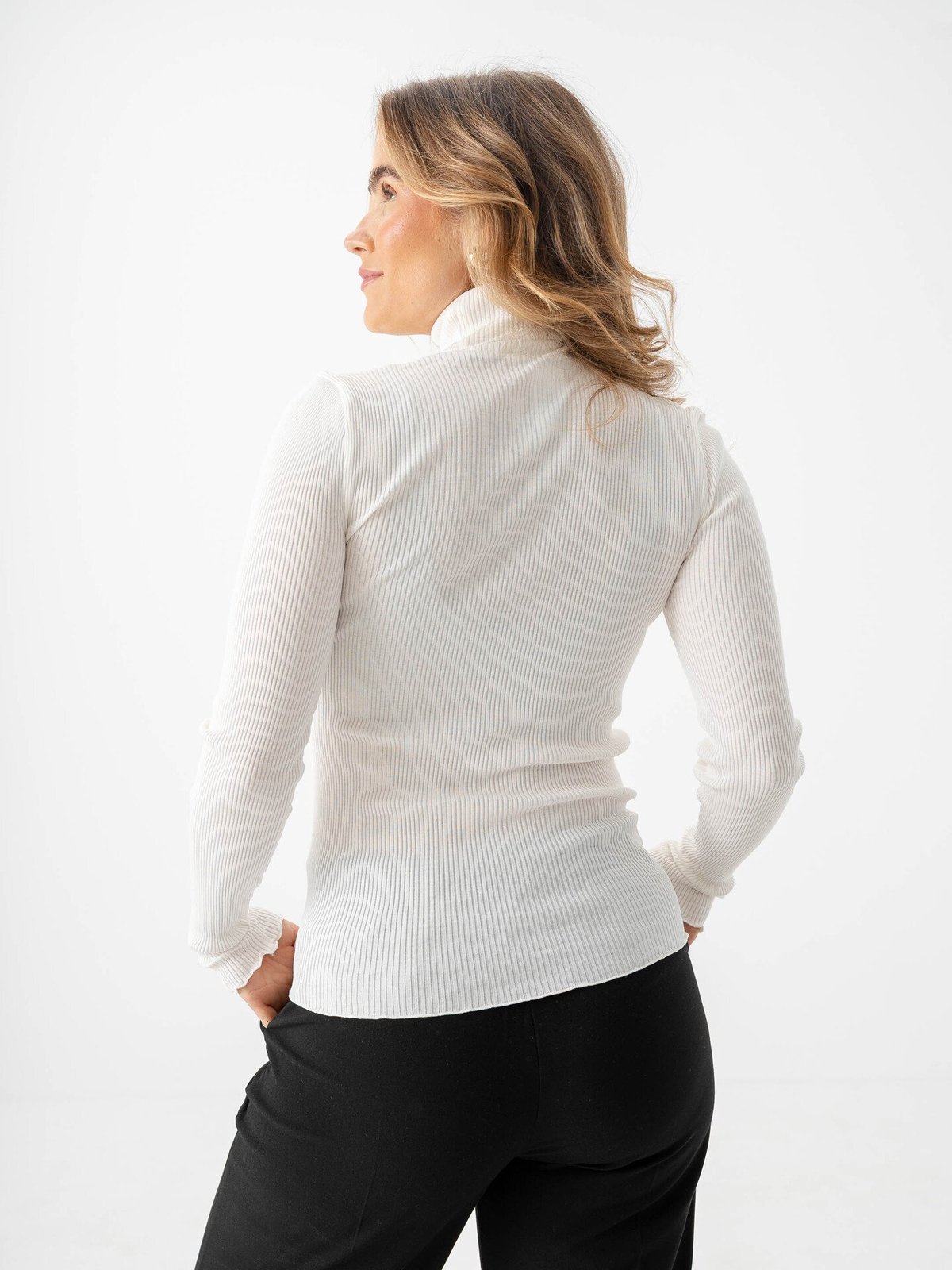 Rosemunde Beatha Long Sleeve Regular T-Neck Ivory