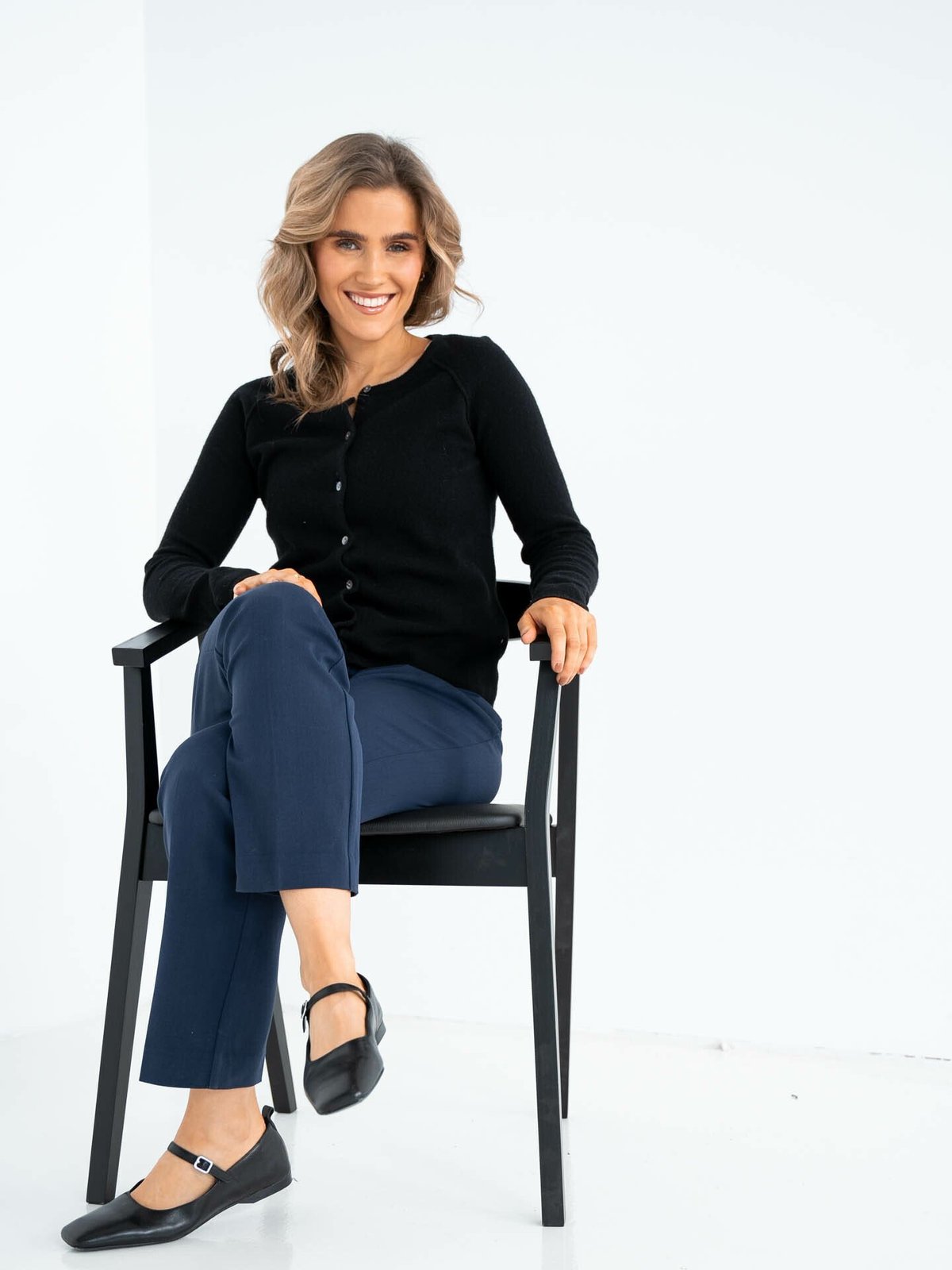 Rosemunde Laica Wool & Cashmere Cardigan Black