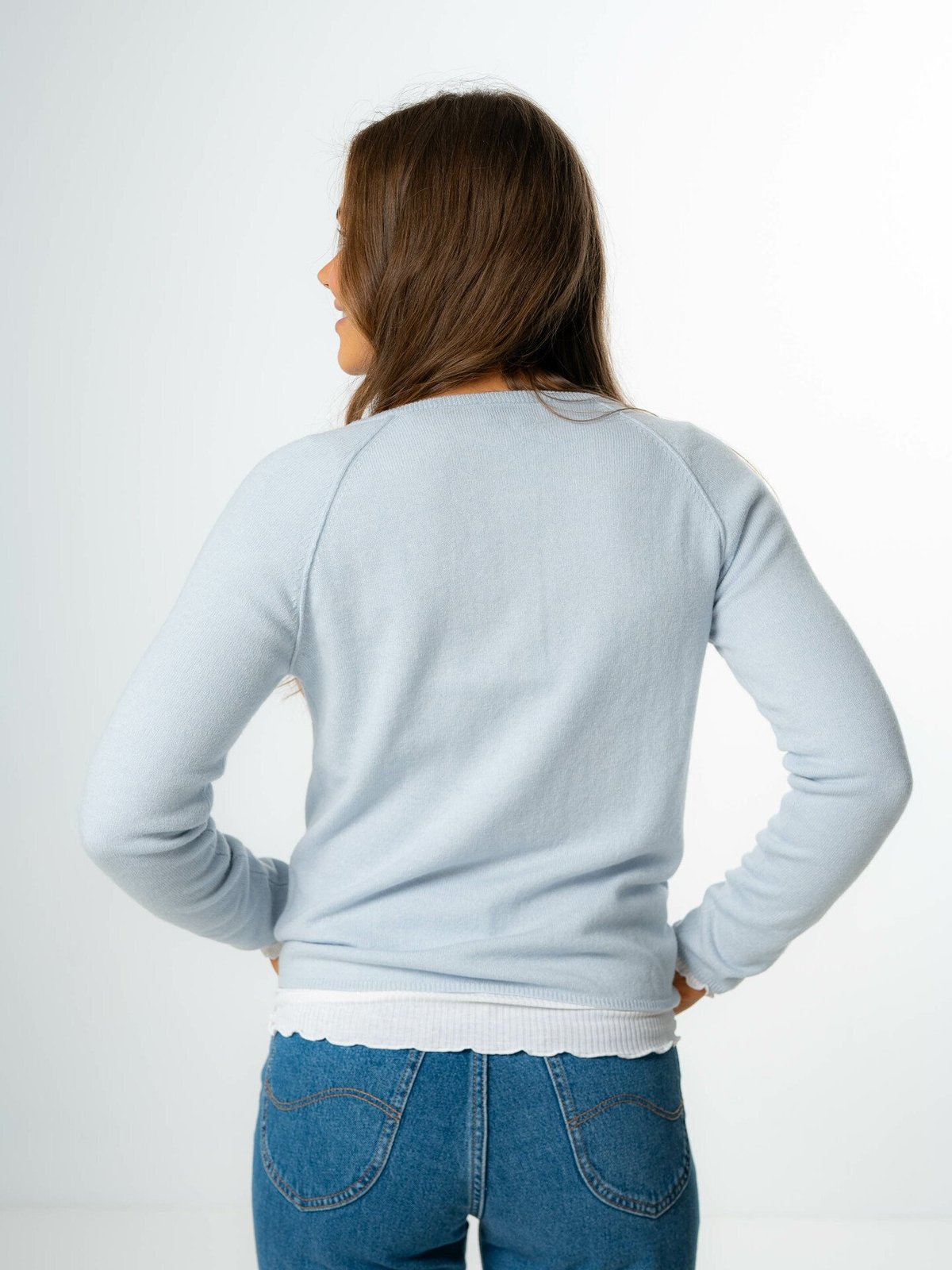 Rosemunde Laica Wool & Cashmere Cardigan Heather Sky