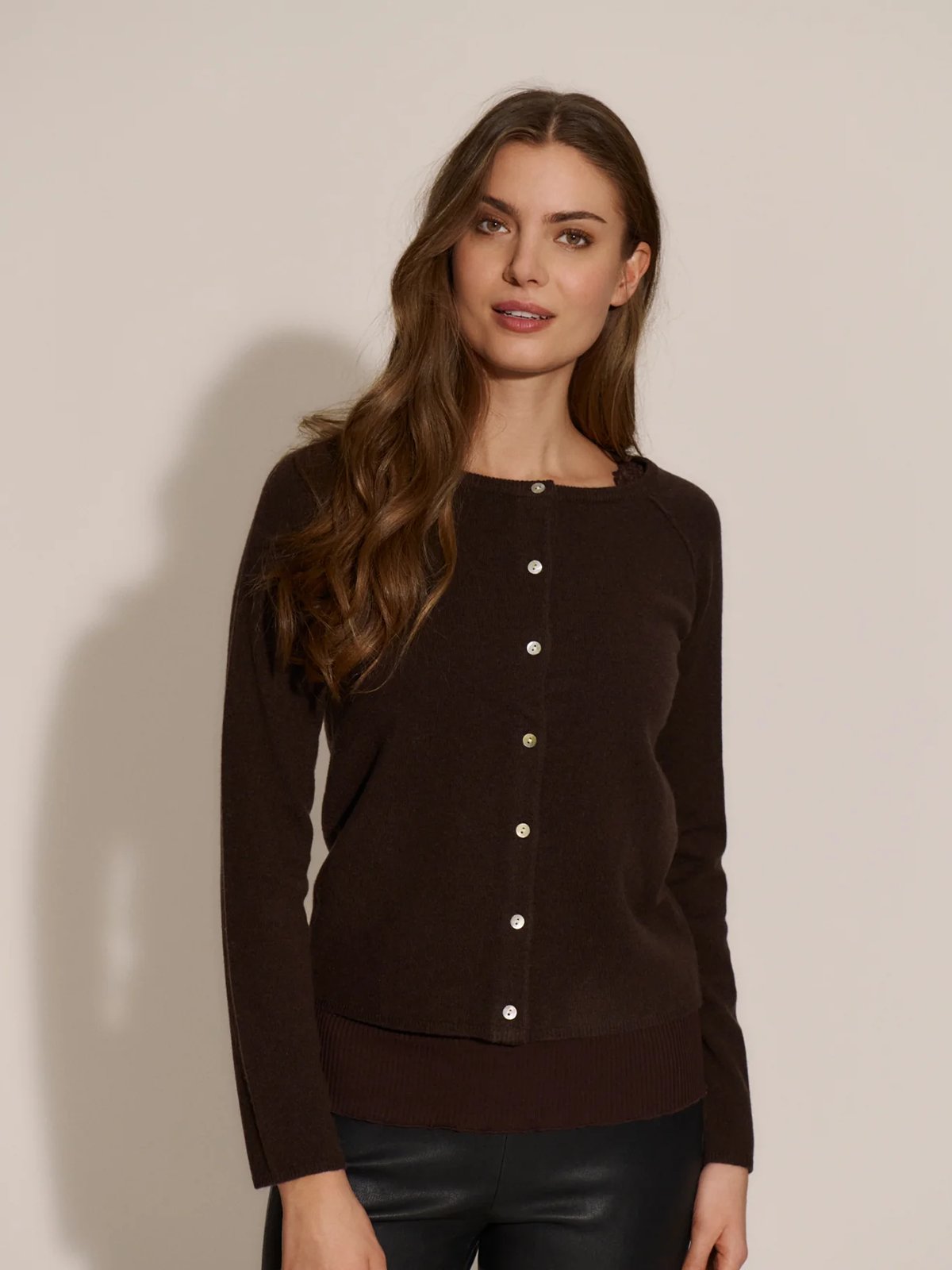 Rosemunde Laica Wool & Cashmere Cardigan Mole