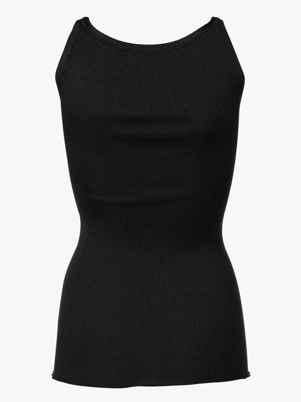 Rosemunde Belle Silk Top W/ Elastic Band Black