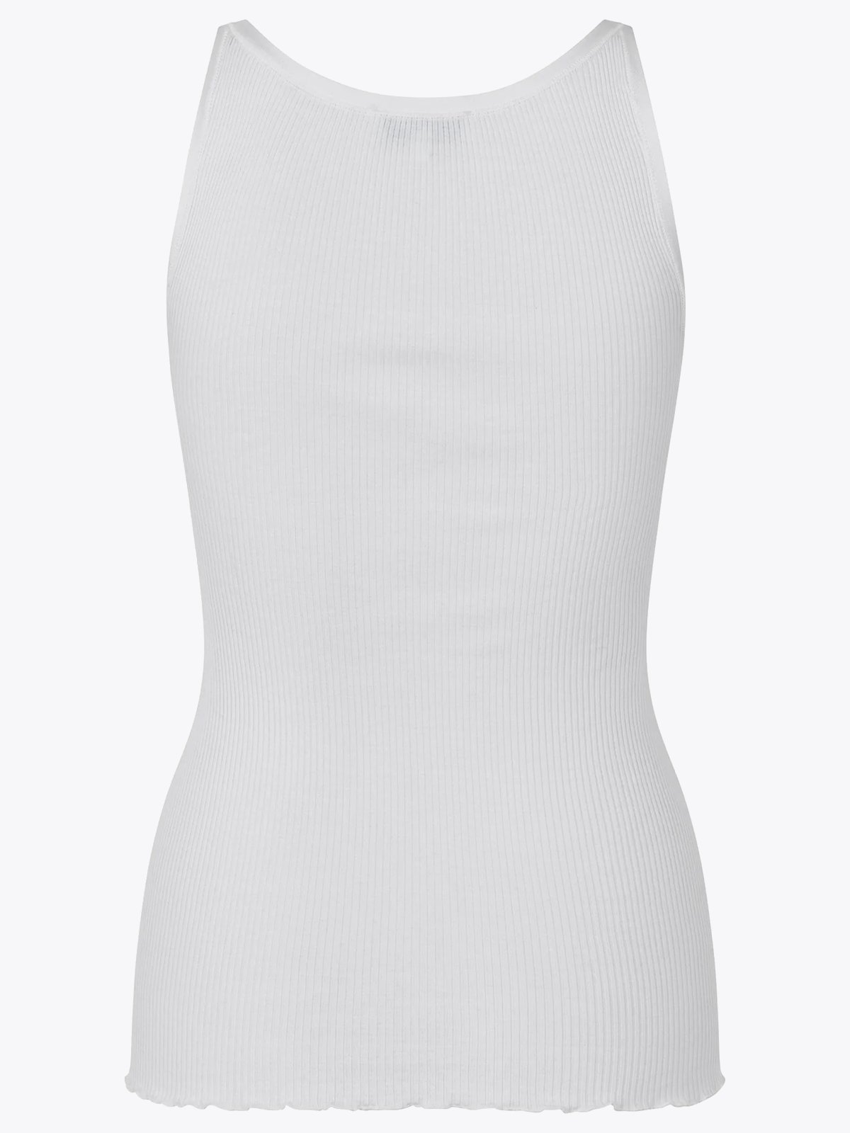 Rosemunde Belle Silk Top W/ Elastic Band New White