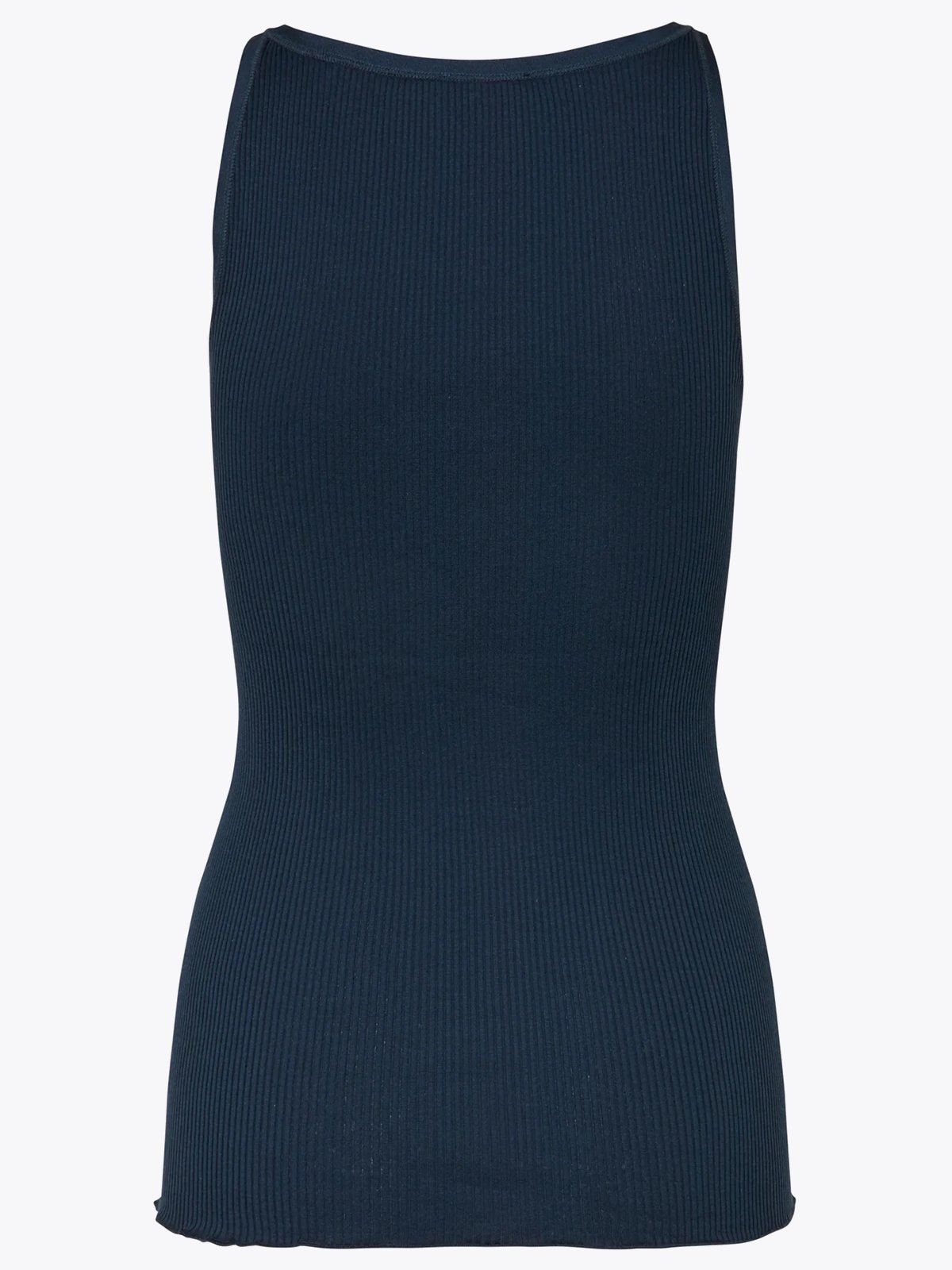 Rosemunde Belle Silk Top W/ Elastic Band Navy