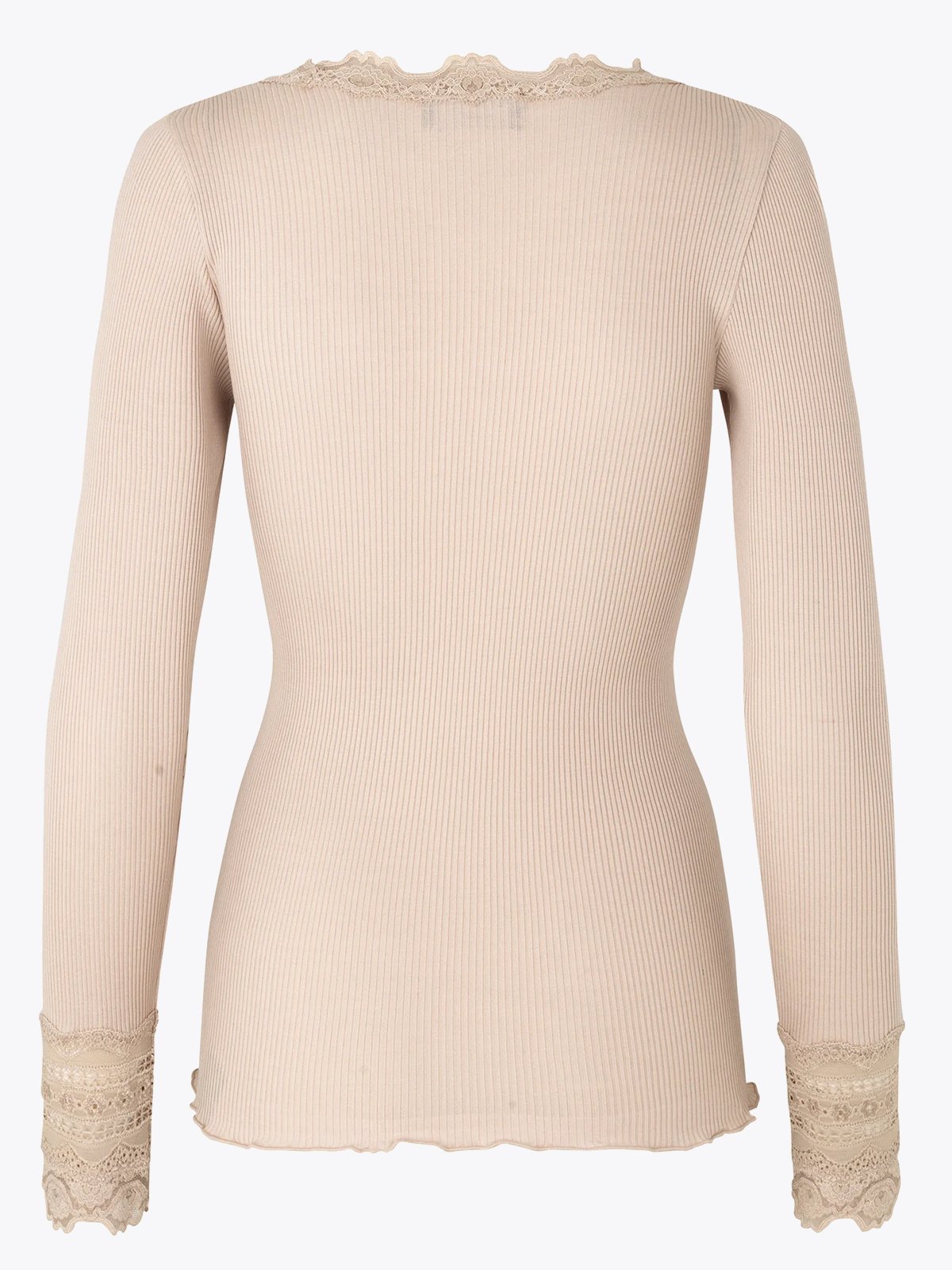 Rosemunde Benita Silk T-Shirt W/ Lace Cacao