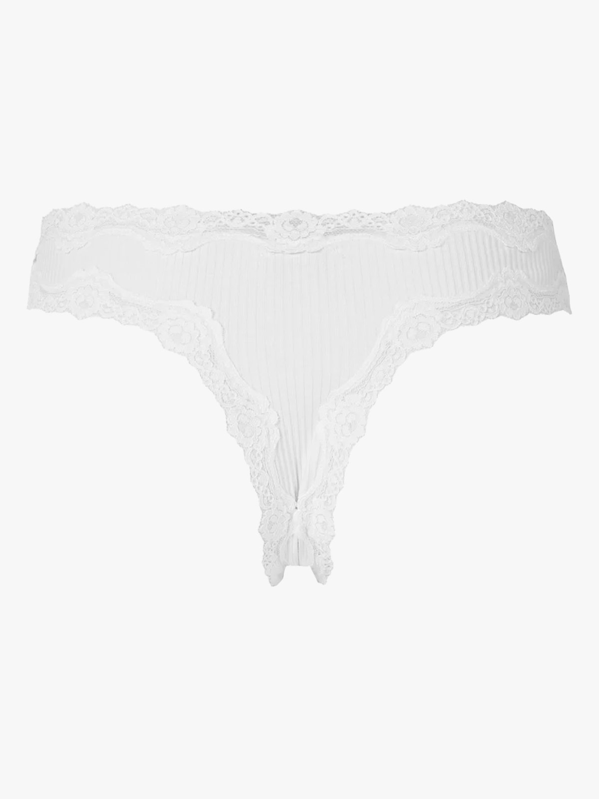 Rosemunde Silk Brasilian W/Lace New White