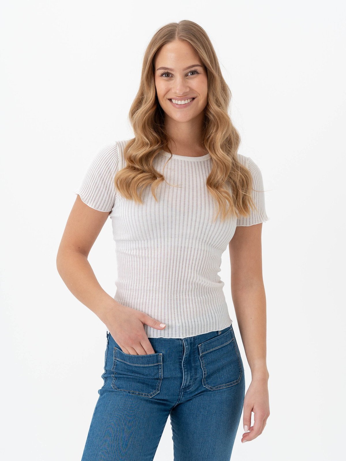 Rosemunde Belize Short Sleeve O-neck T-shirt New White