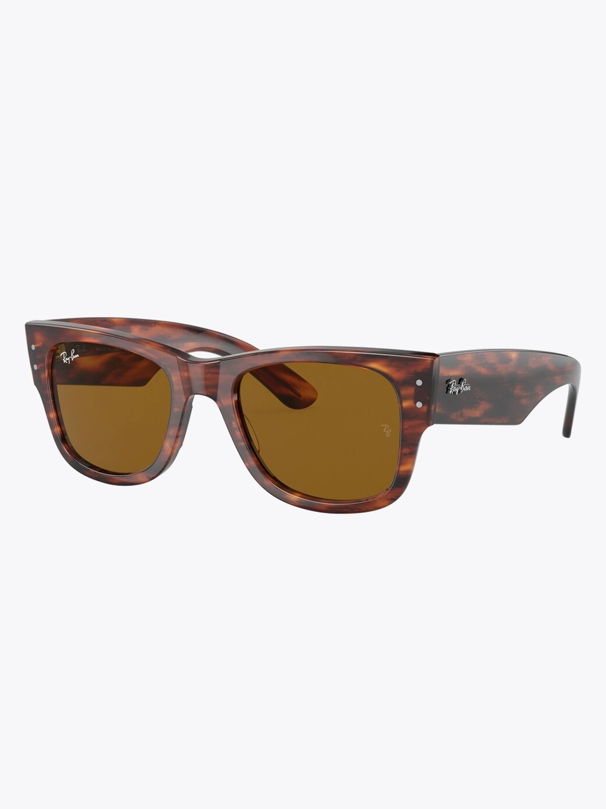 Ray-Ban Mega Wayfarer Striped Havana / Brown Classic