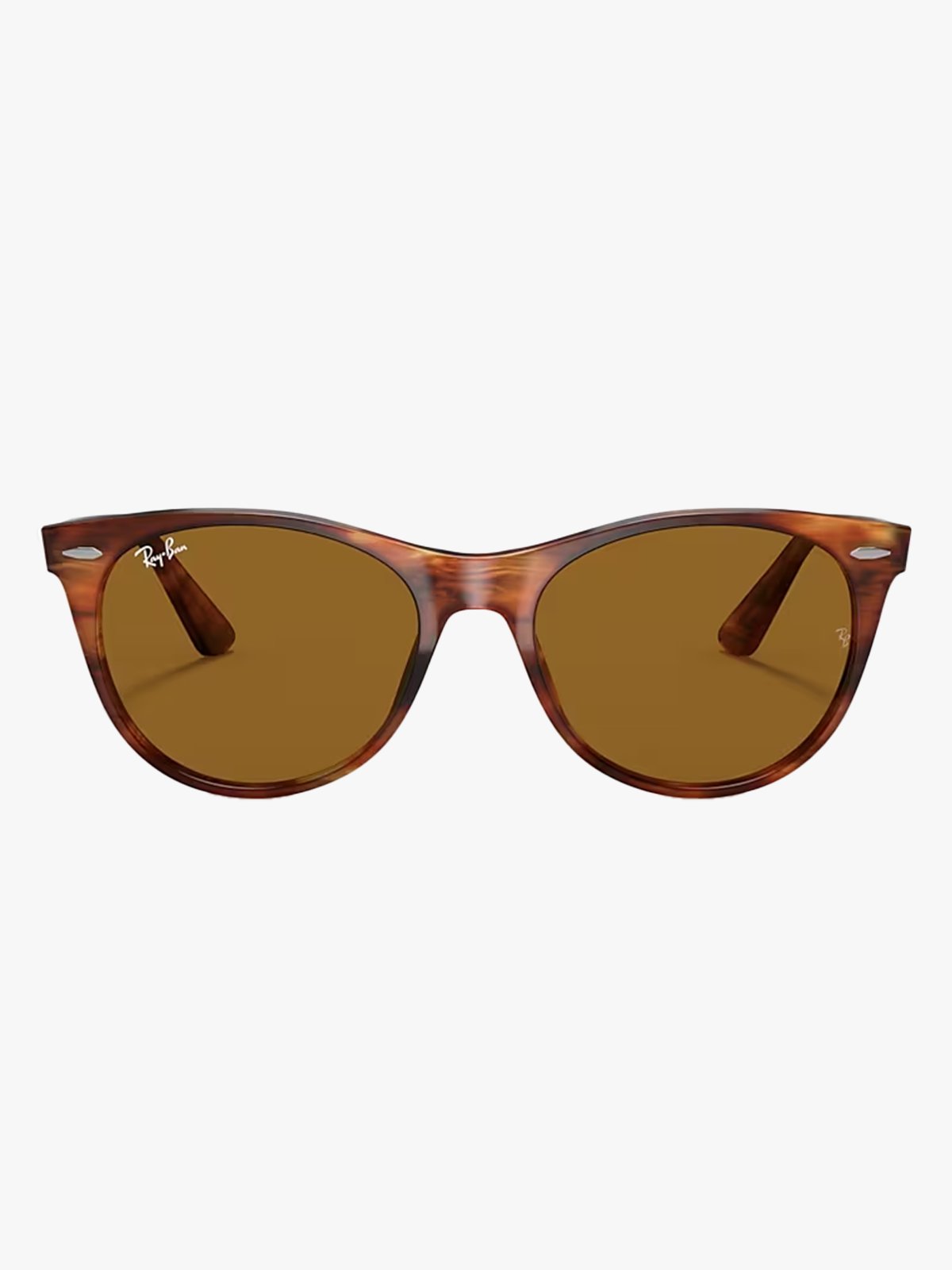 Ray-Ban Wayfarer ii Ramme: Polished Striped Havana / Glass: Brown