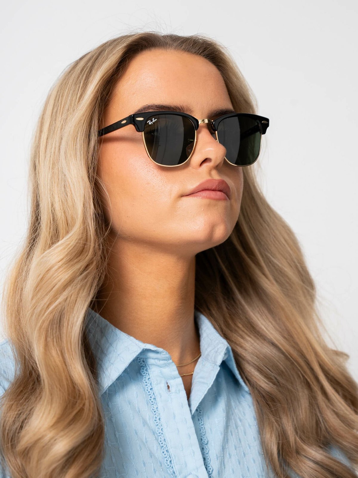 Ray-Ban Clubmaster Rammefarge: Black / Linsefarge: Green Classic