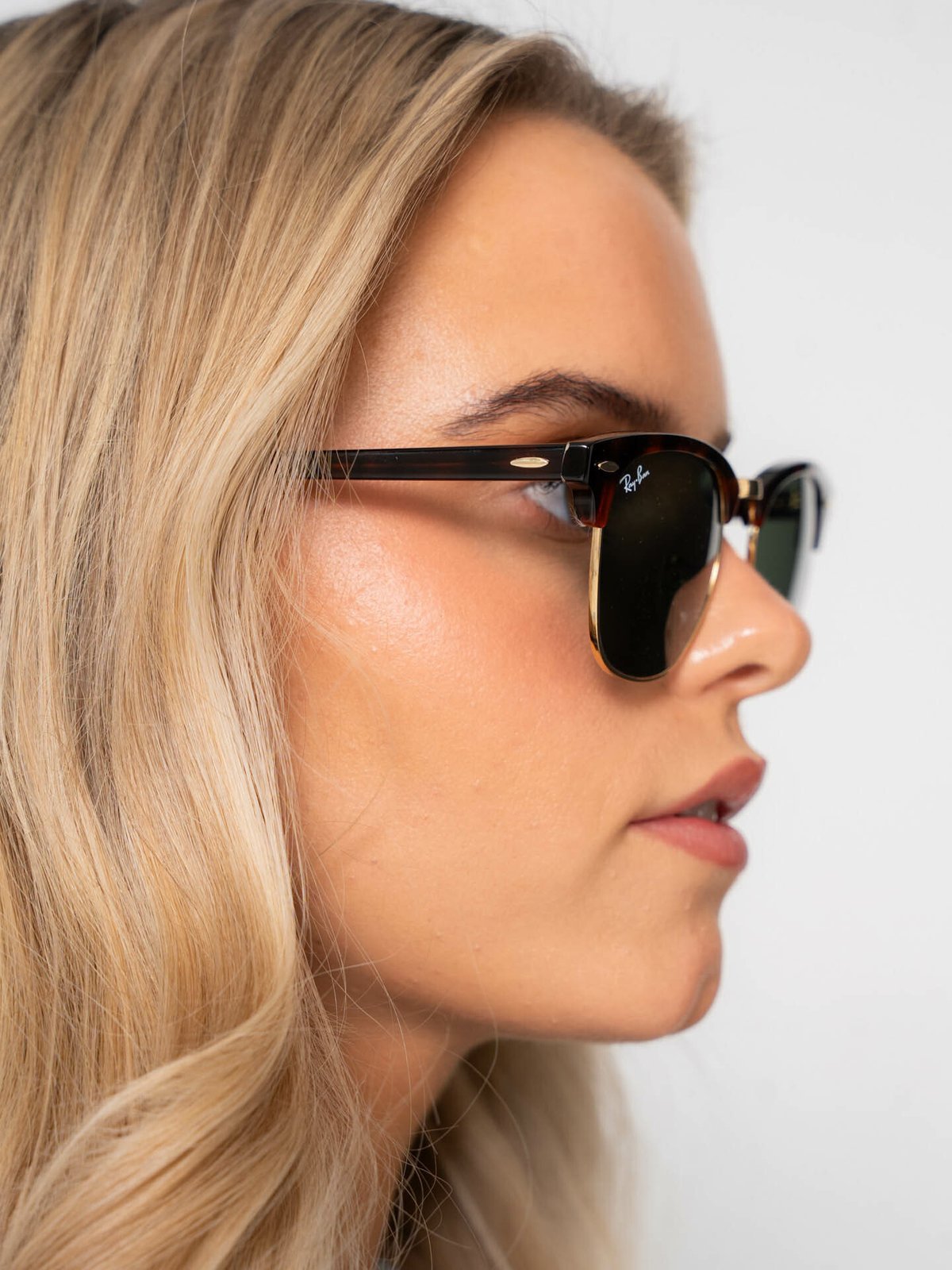 Ray-Ban Clubmaster Tortoise / Green Solid Color