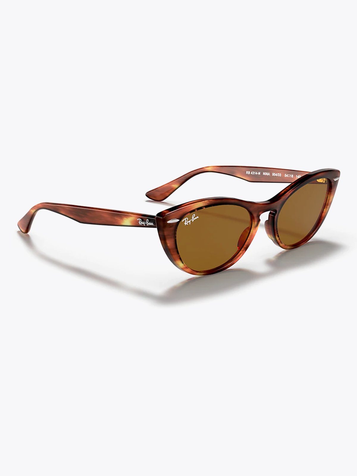 Ray-Ban Nina Striped Havana; tortoise