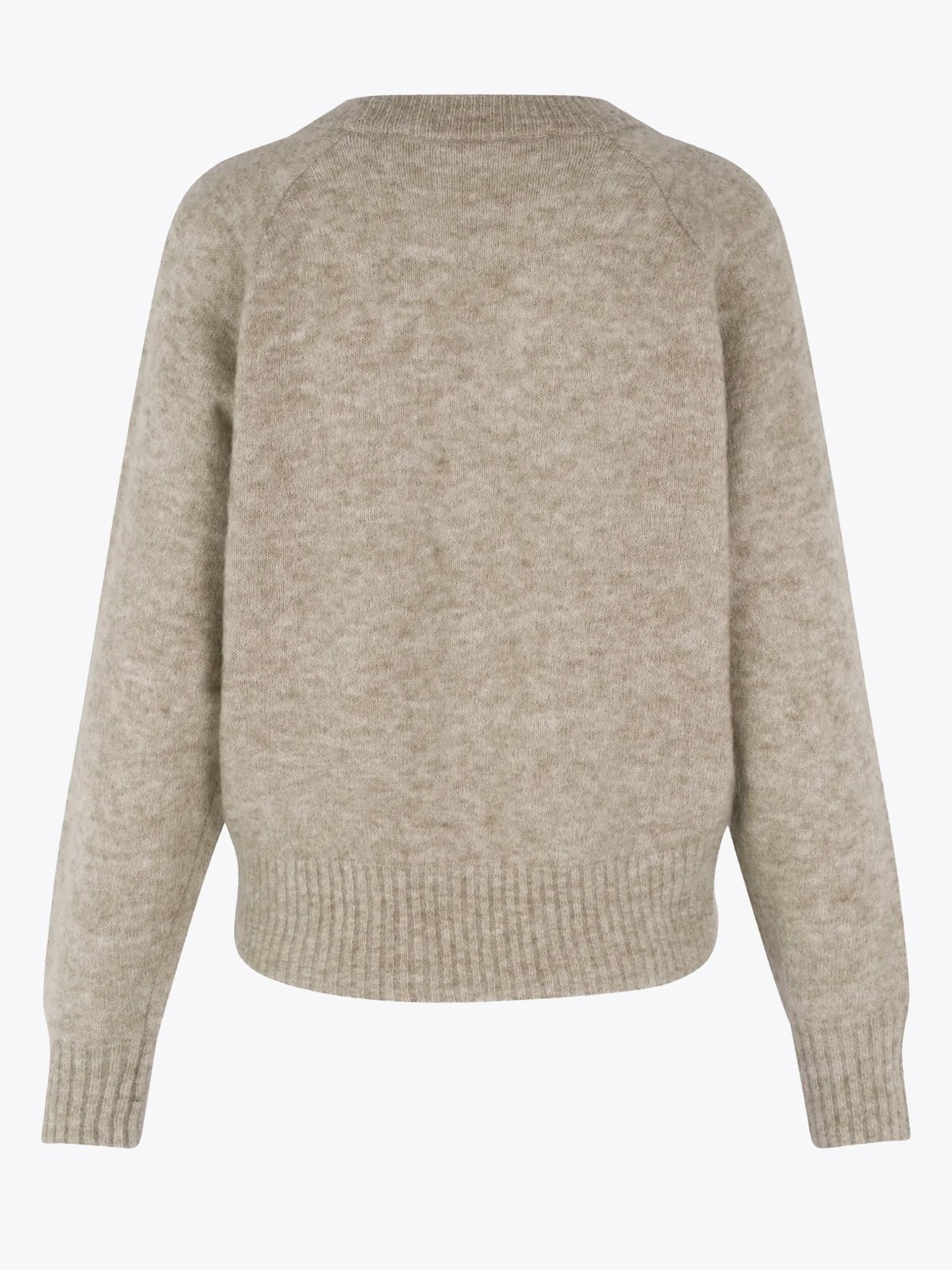 Second Female Brook Knit Boxy Cardigan Beige