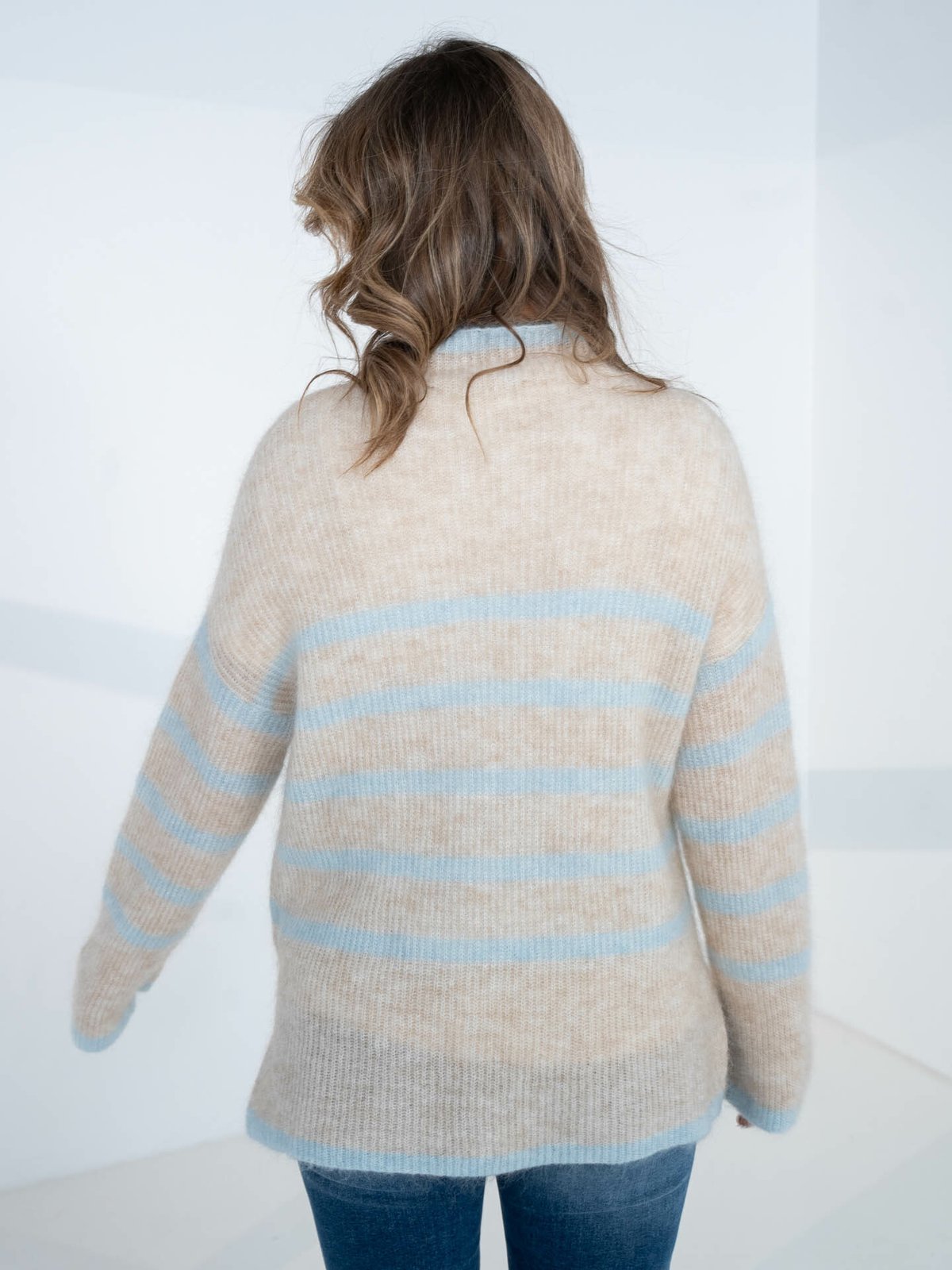 Second Female Ovalis Knit T-Neck Starlight Blue