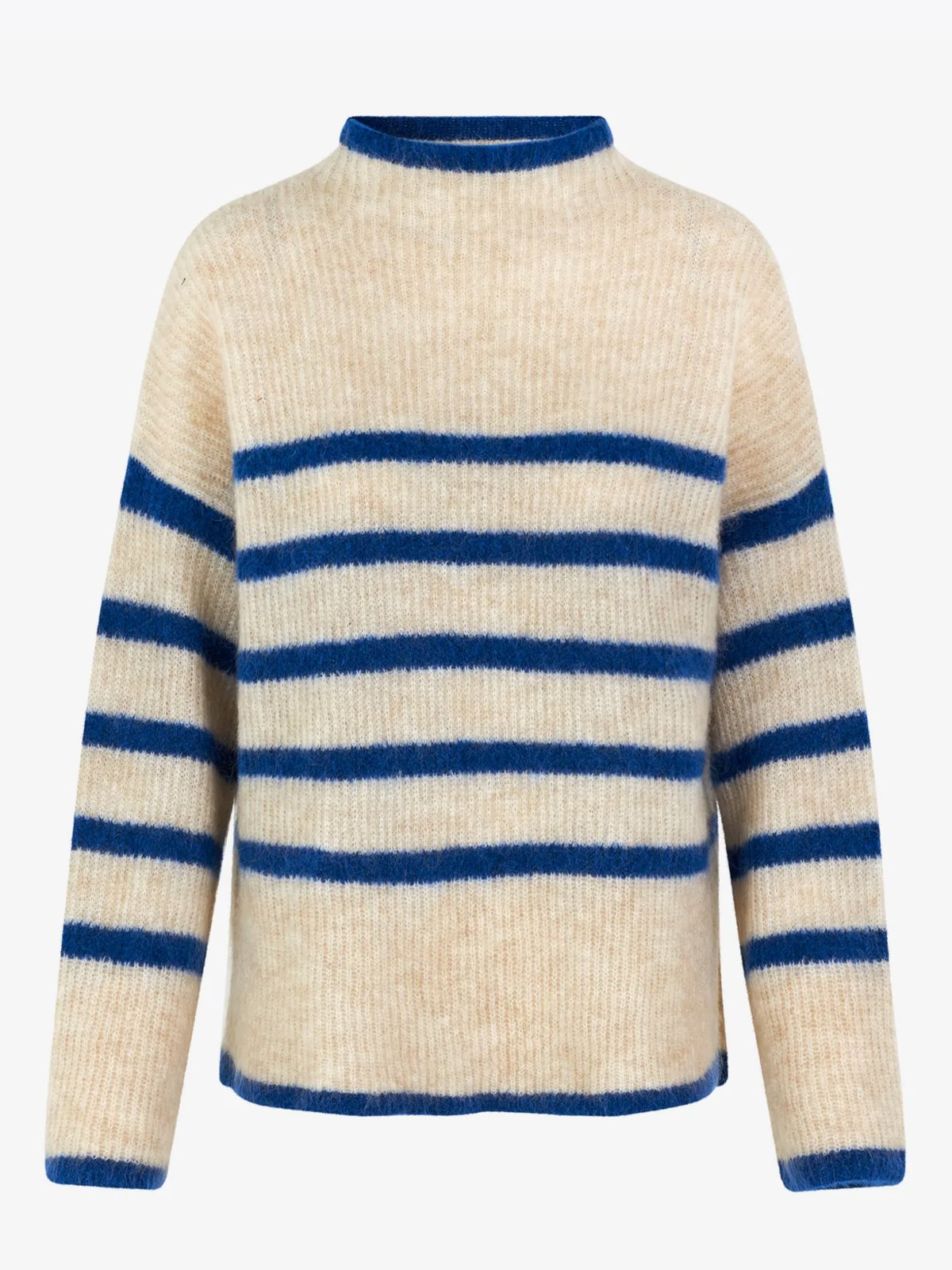 Second Female Ovalis Knit T-Neck Turkish Sea