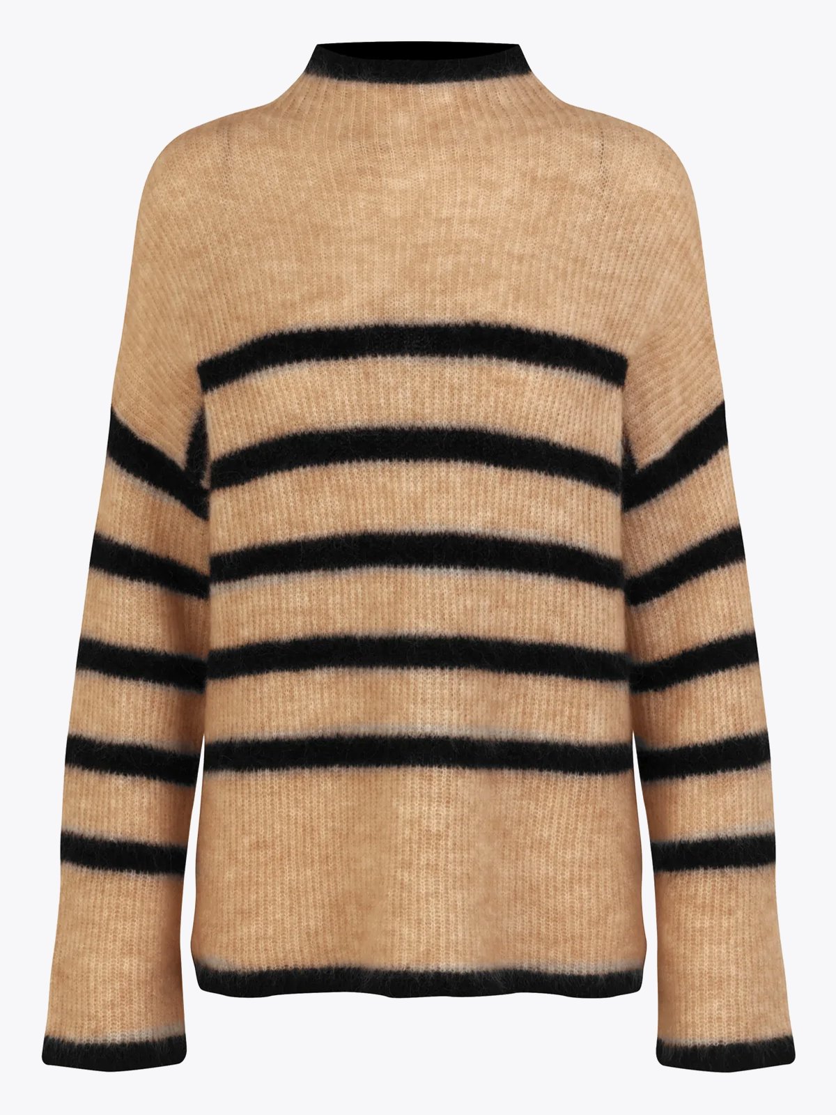 Second Female Ovalis Knit T-Neck New Tobacco Brown