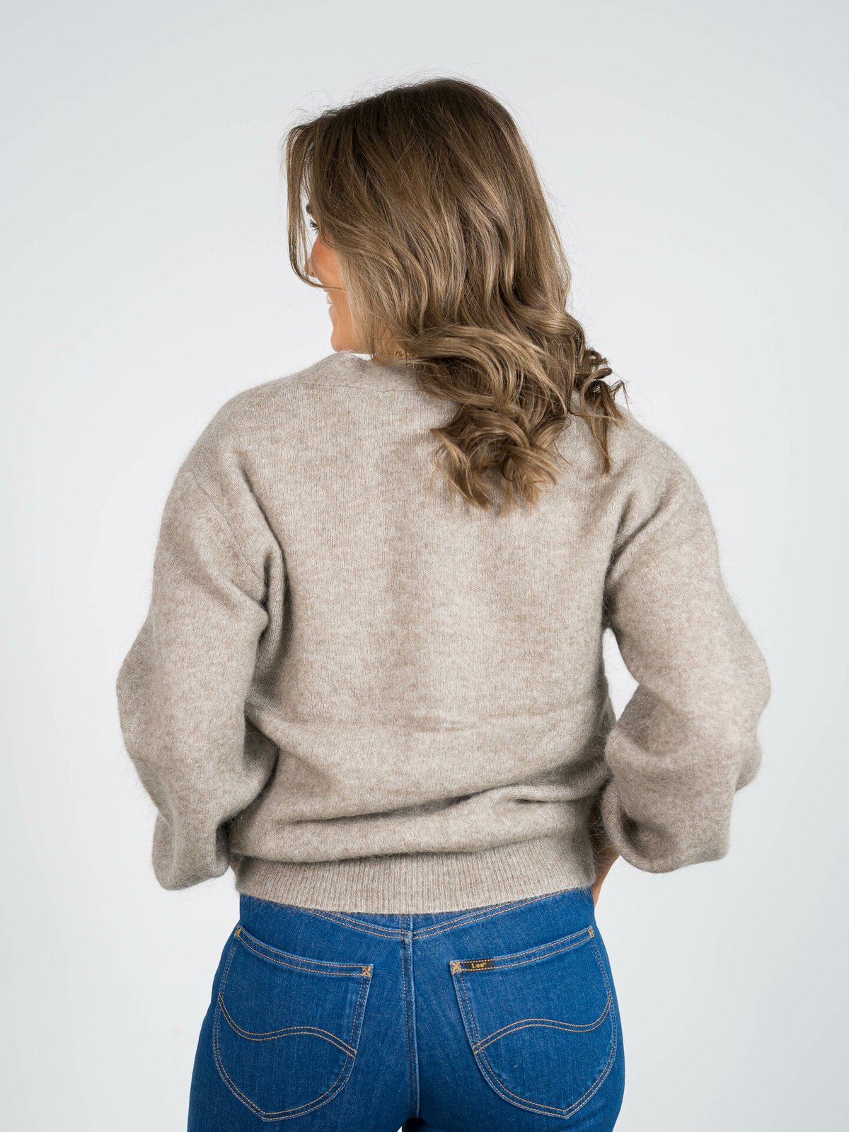Second Female Brook Knit Drop Shoulder Cardigan Weathered Teak