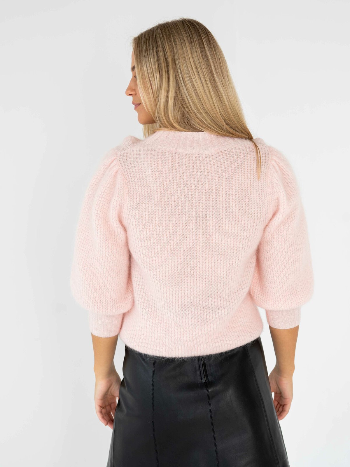 Second Female Brooky Knit Puff Short Sleeve Pale Dogwood