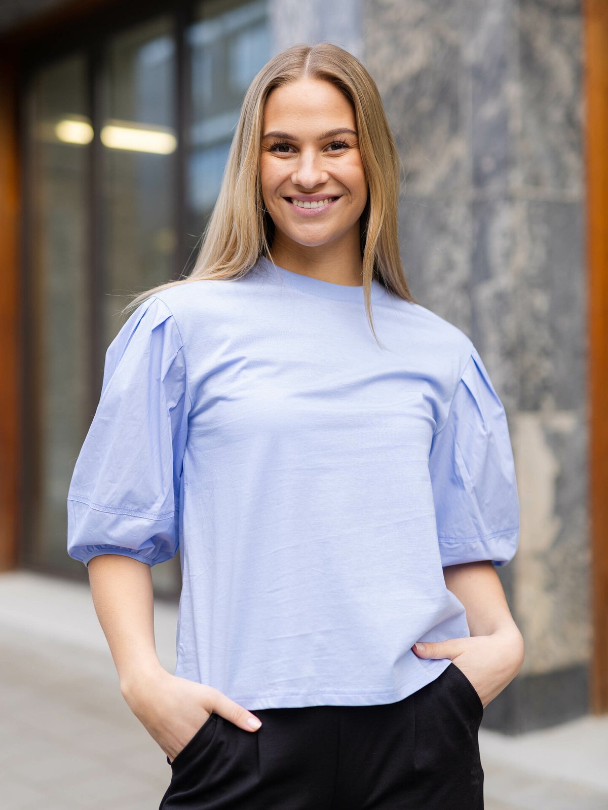 Second Female Ulfhild Tee Brunnera Blue