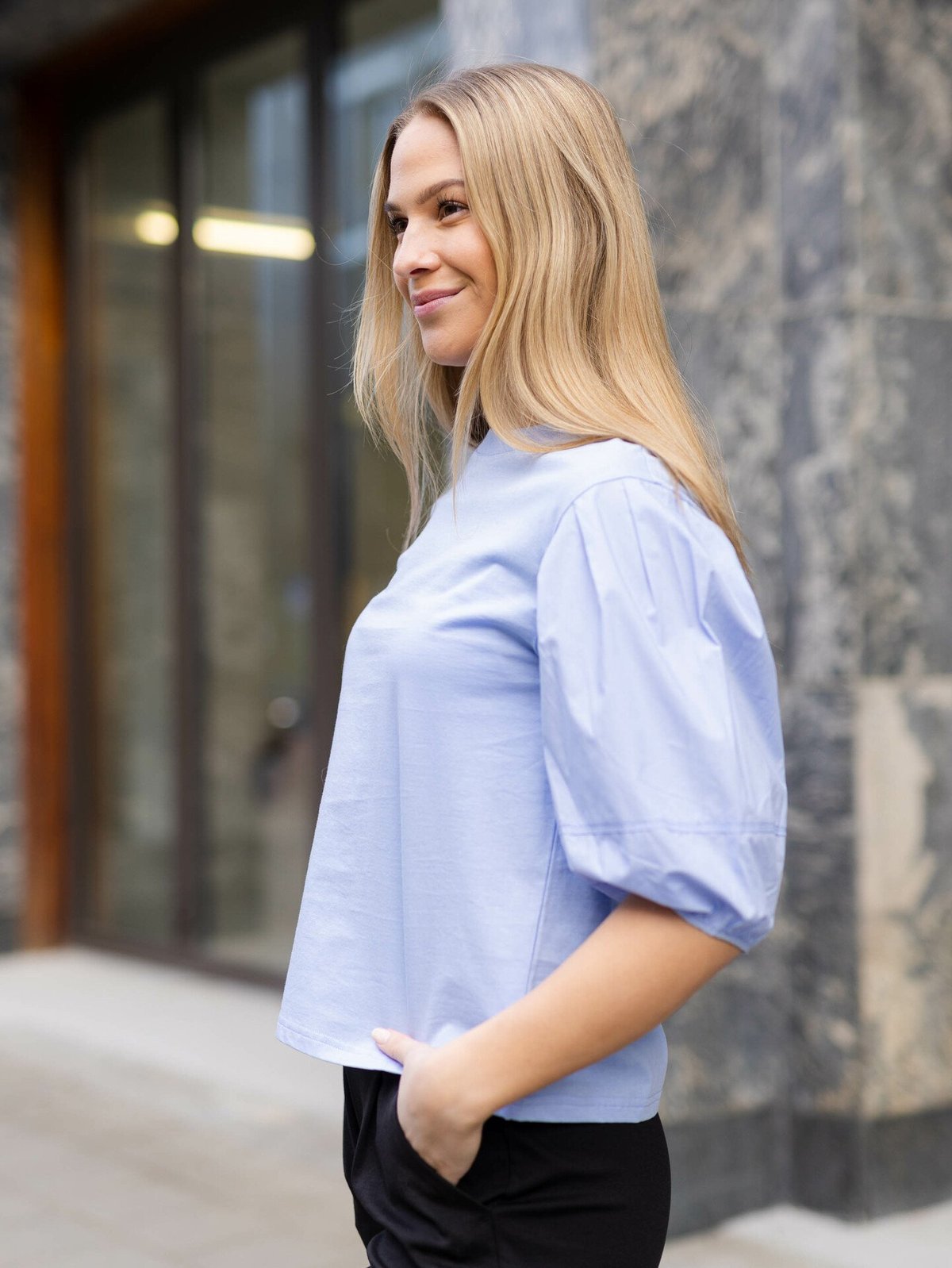 Second Female Ulfhild Tee Brunnera Blue