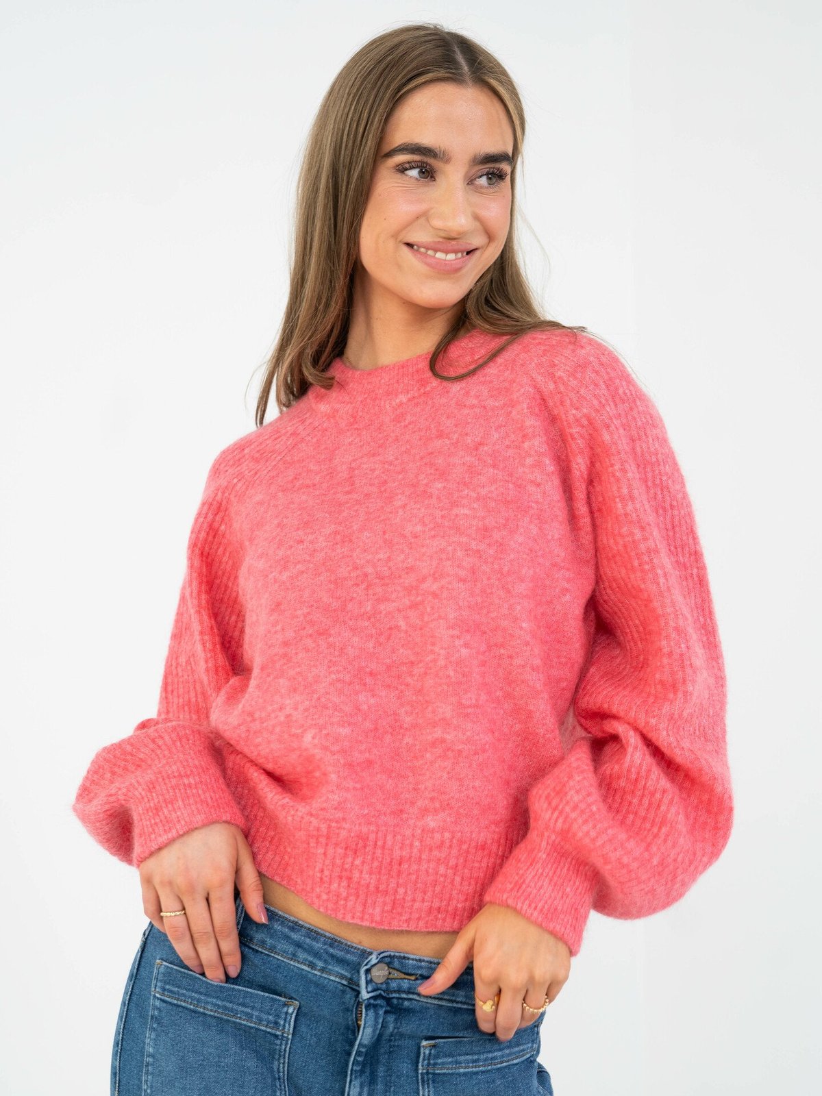 Second Female Brookline Knit O-Neck Camellia Rose