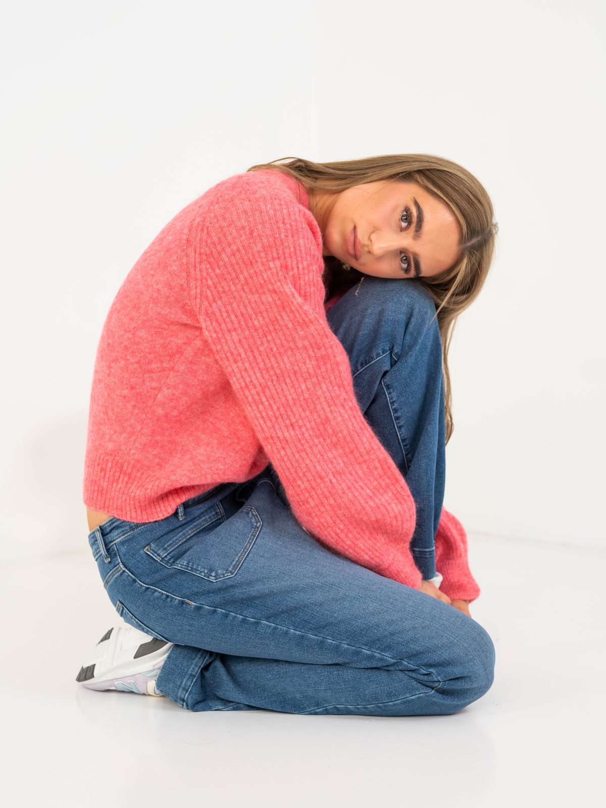 Second Female Brookline Knit O-Neck Camellia Rose