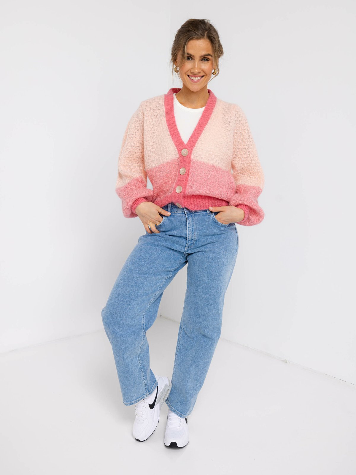 Second Female Sebastia Knit Cardigan Quartz Pink