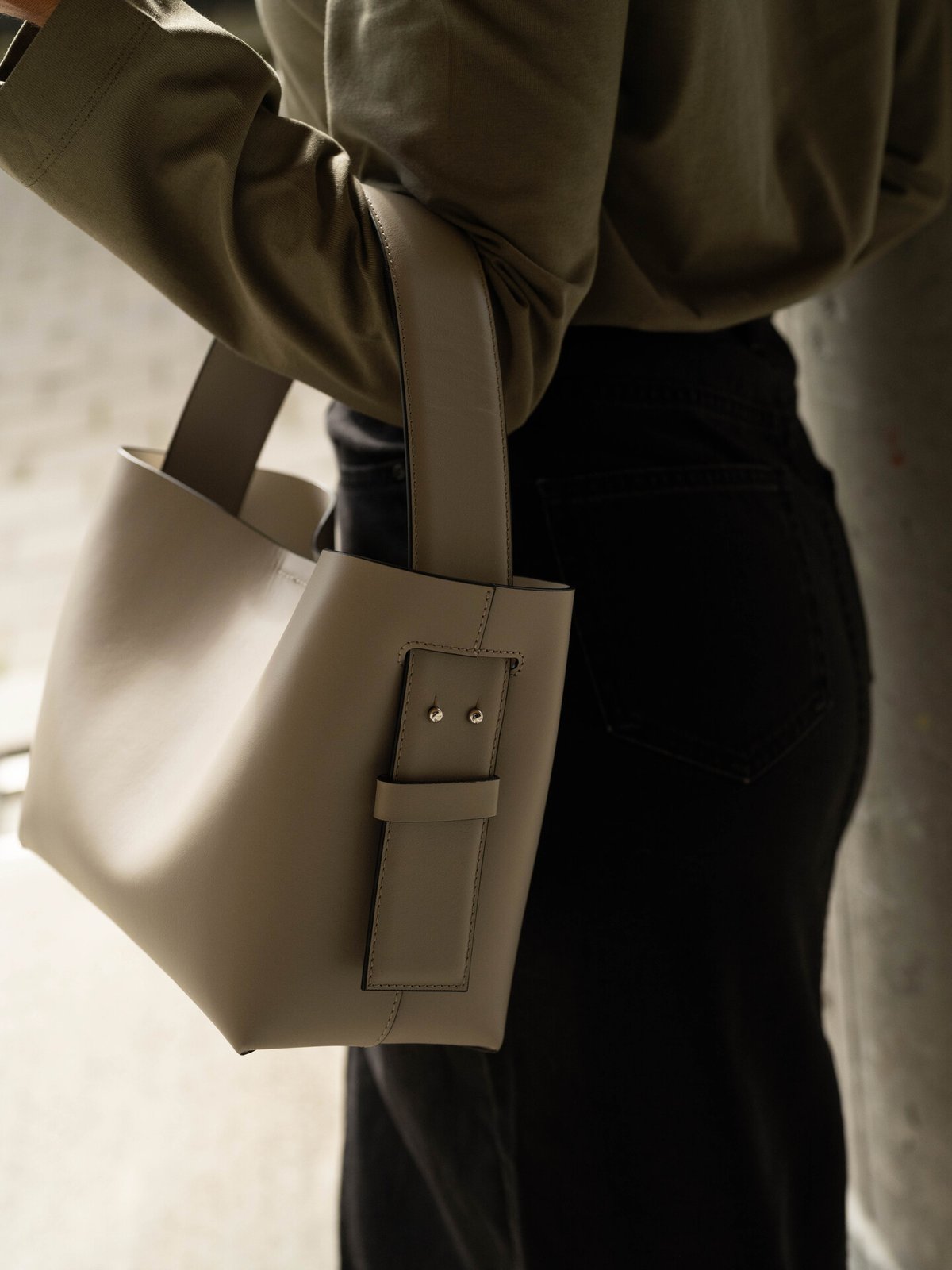 Second Female Leata Leather Bag Roasted Cashew