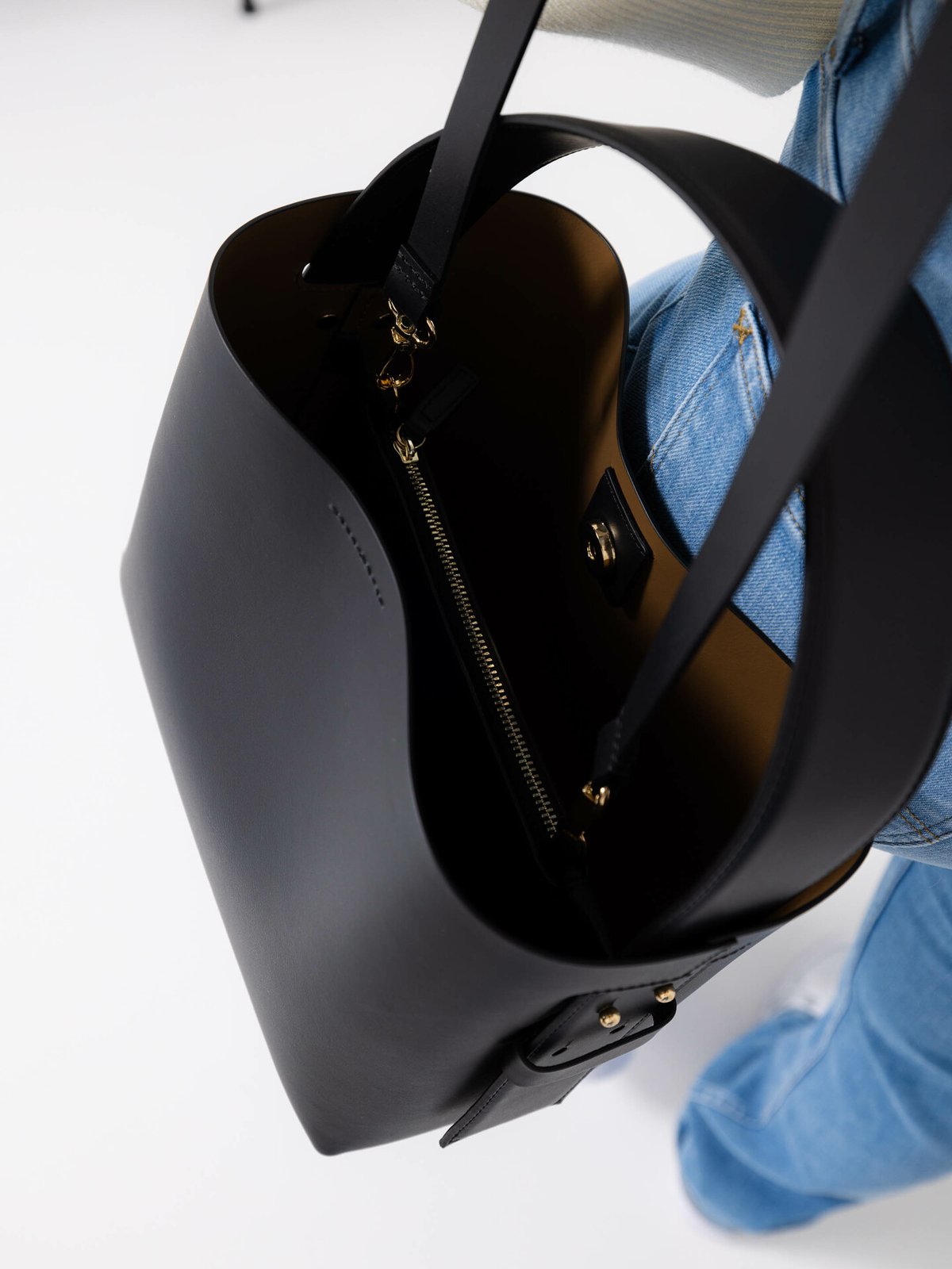 Second Female Leata Leather Bag Black