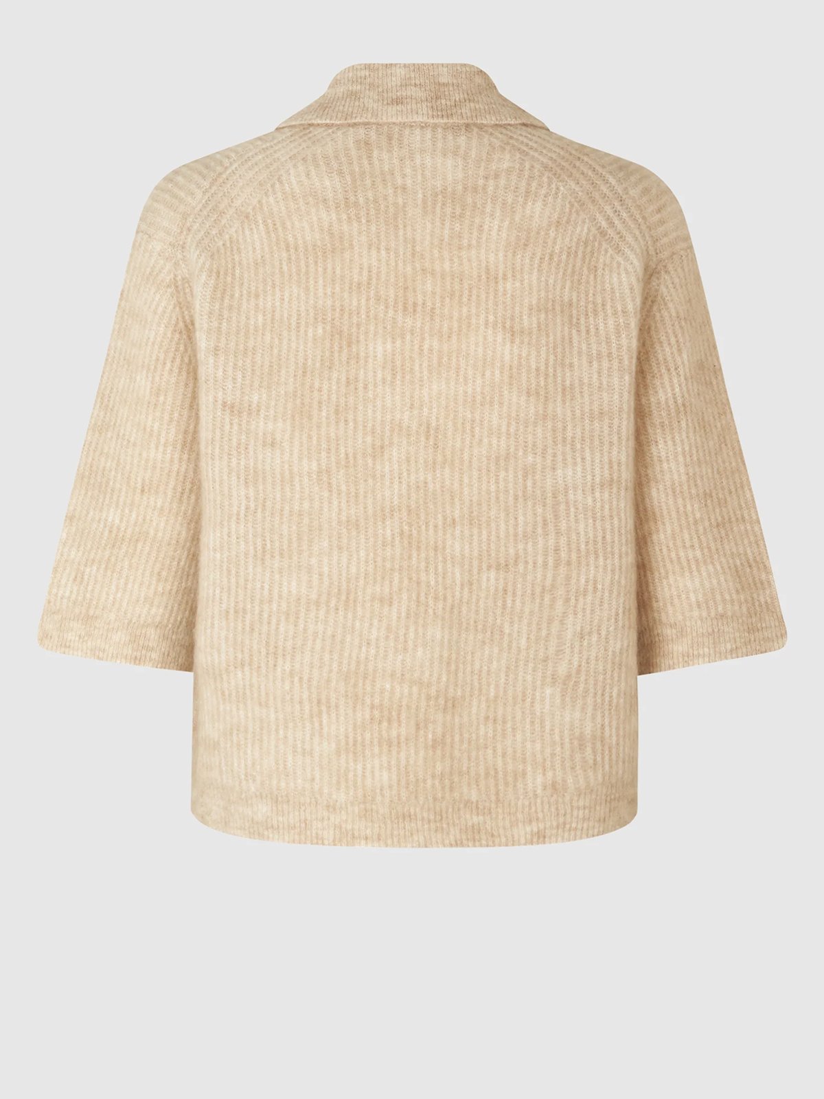 Second Female Andrea Knit Collar Cardigan Beige