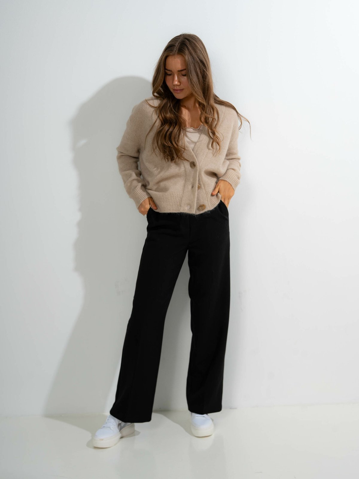 Second Female Brookline Cardigan Oxford Tan