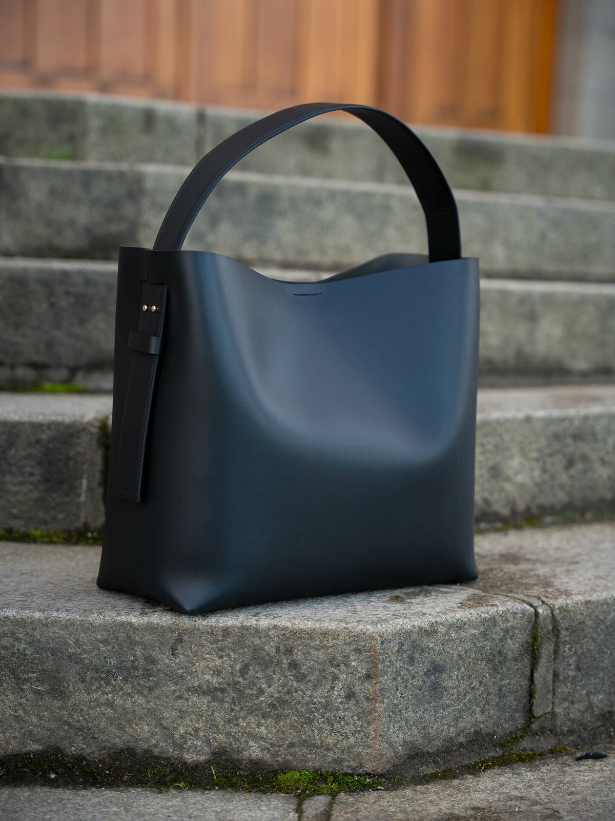 Second Female Leata Maxi Leather Bag Black