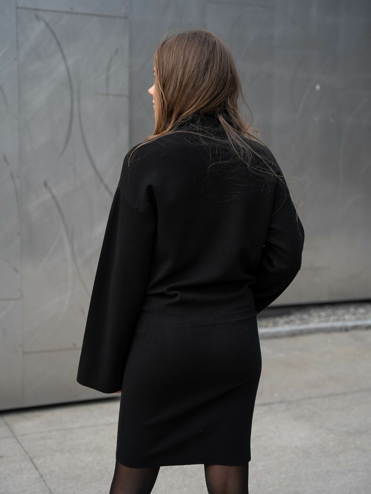 Second Female Yuna Knit Dress Black