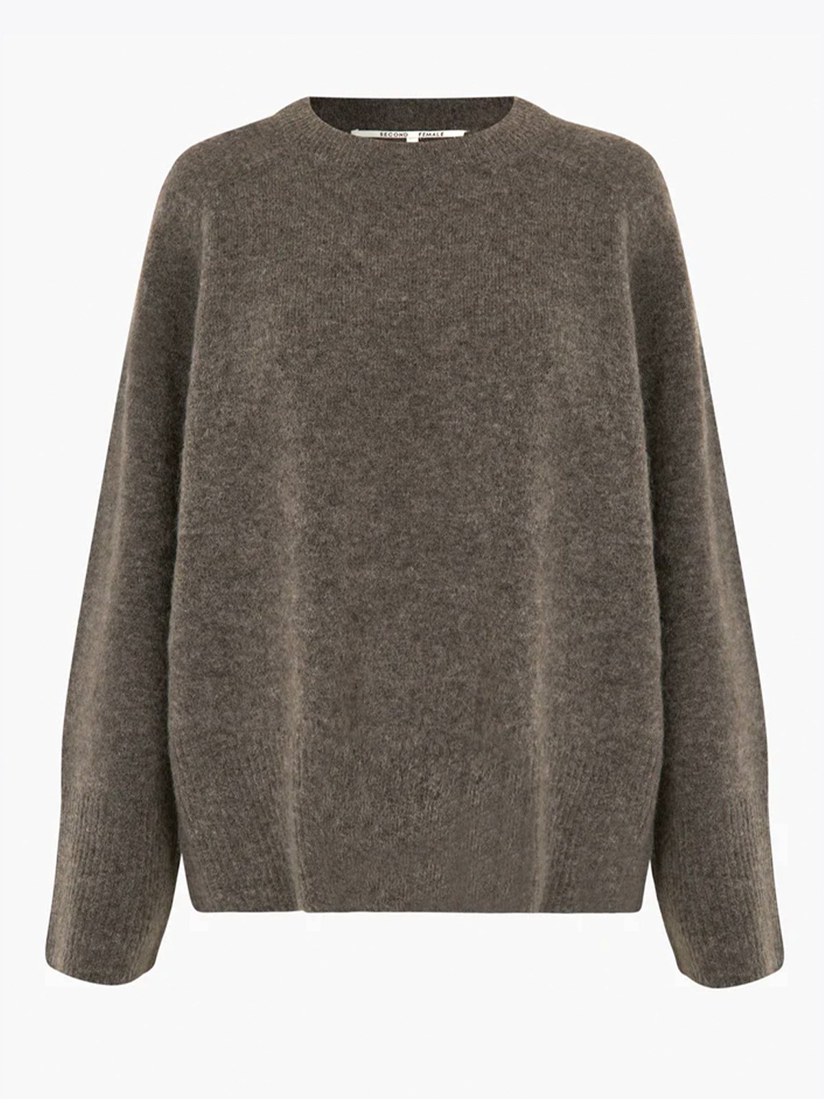 Second Female Brookline Knit Raglan O- Neck Major Brown