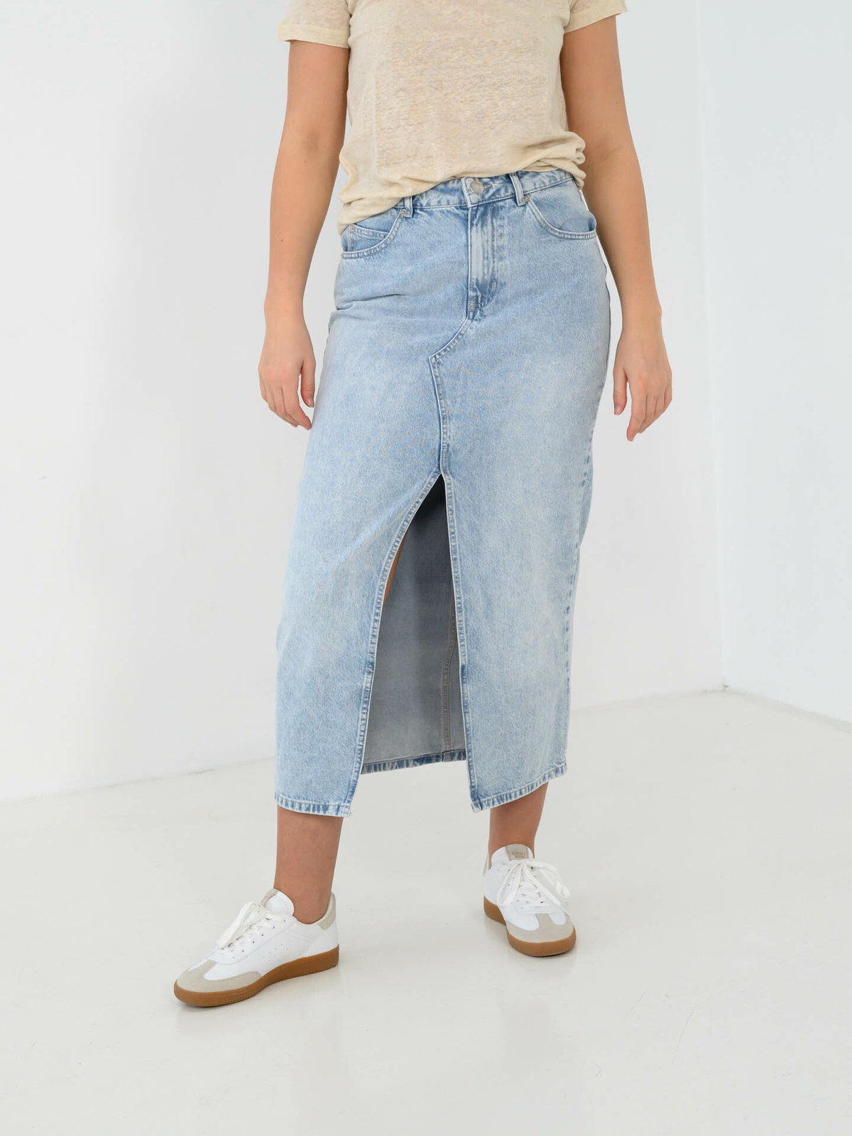 Second Female Dustine Skirt Denim Blue