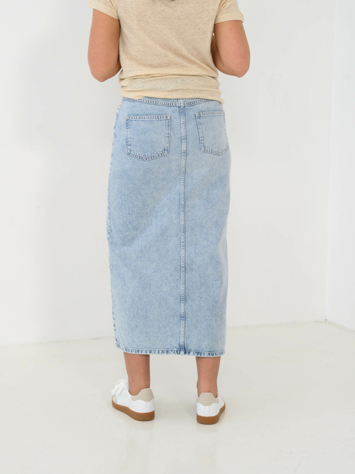 Second Female Dustine Skirt Denim Blue