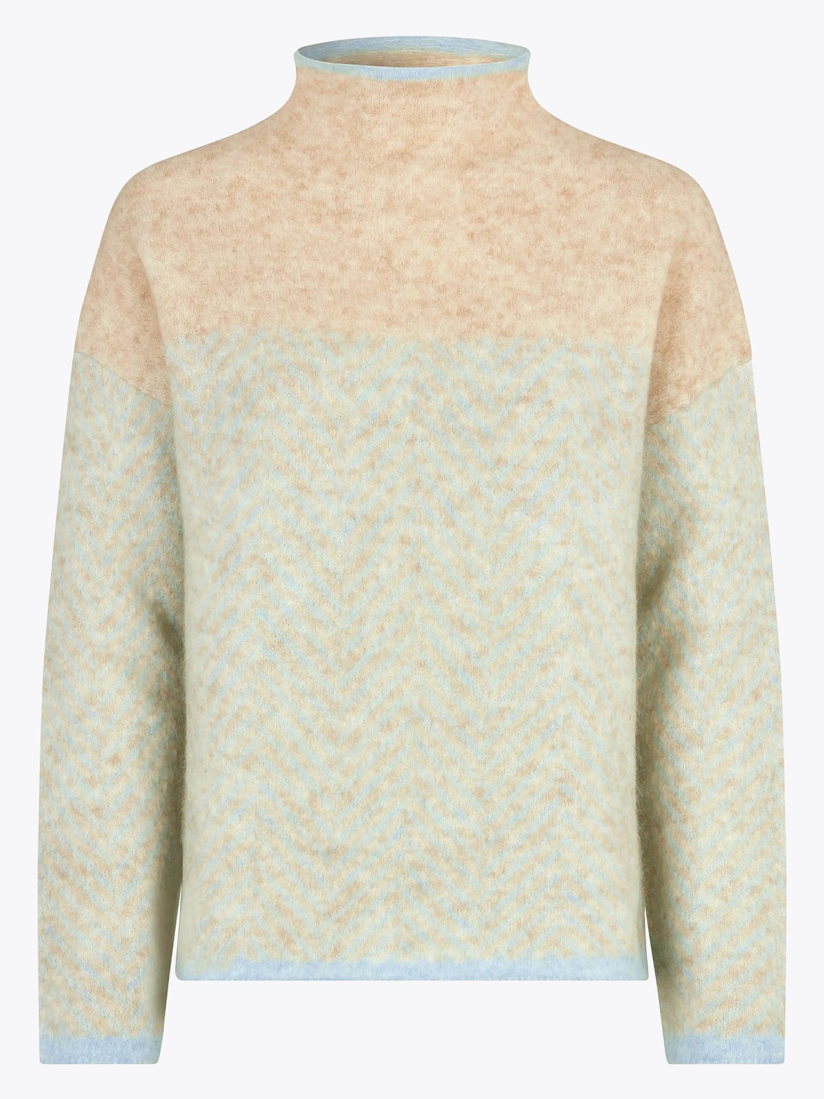 Second Female Herrin Knit Stripe T-Neck Starlight Blue