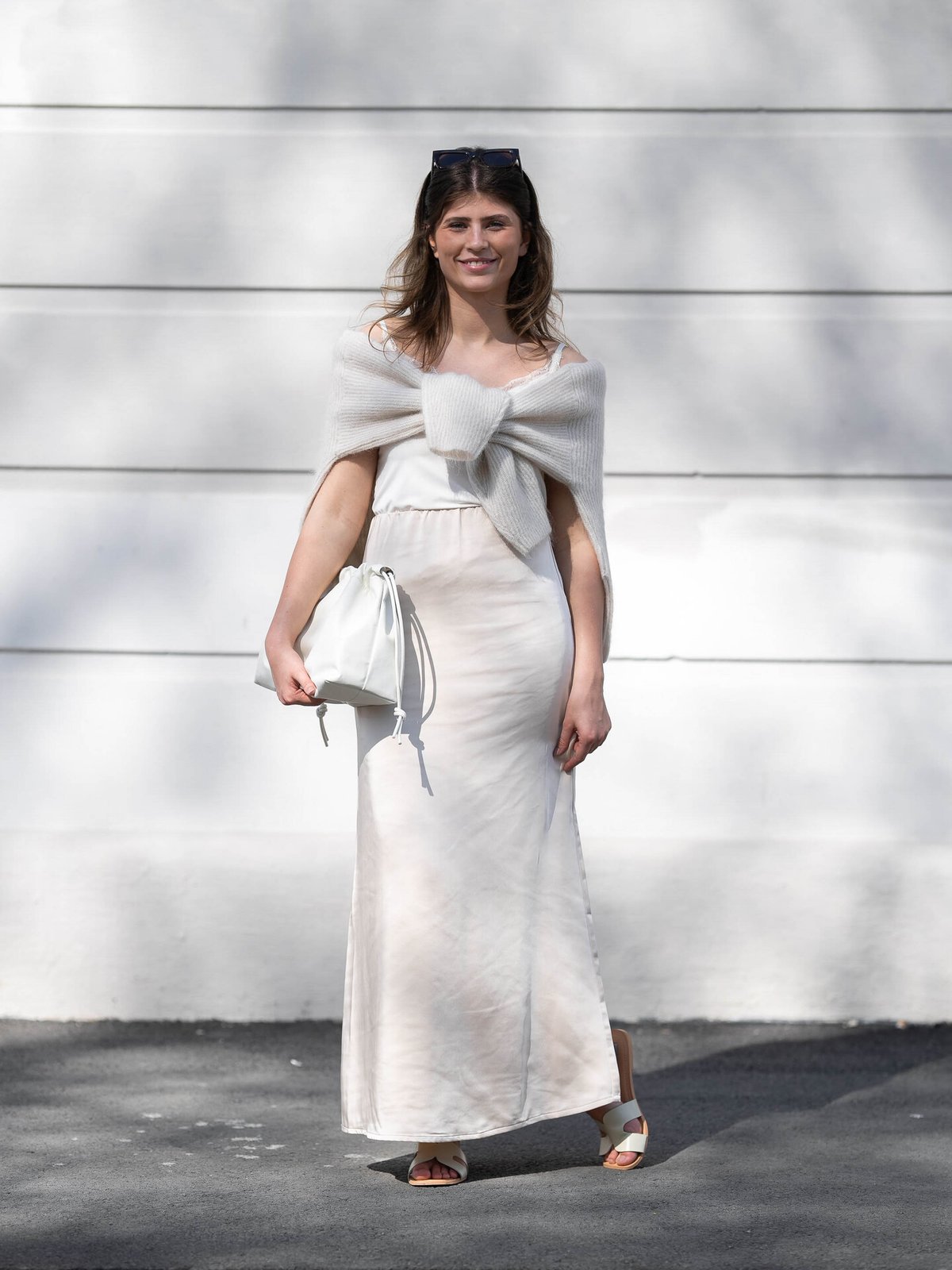 Second Female Andrea Knit V-Neck Pumice Stone