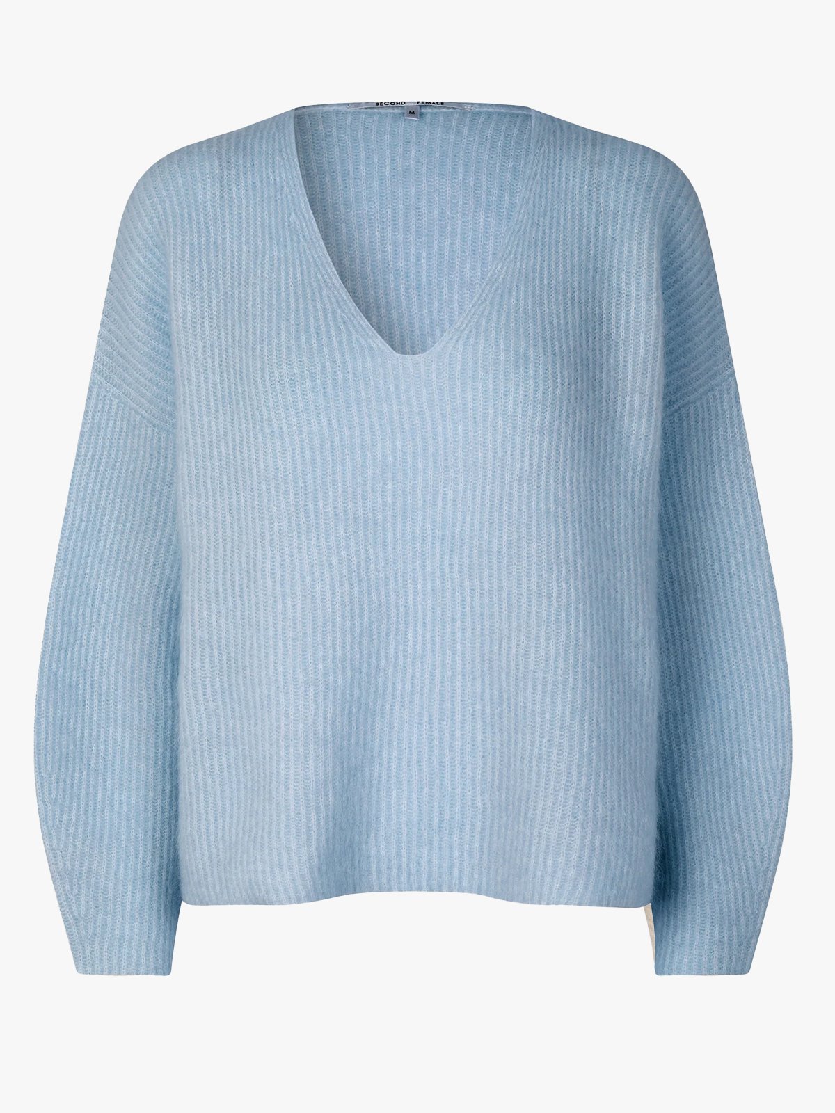 Second Female Andrea Knit V-Neck Ice Water