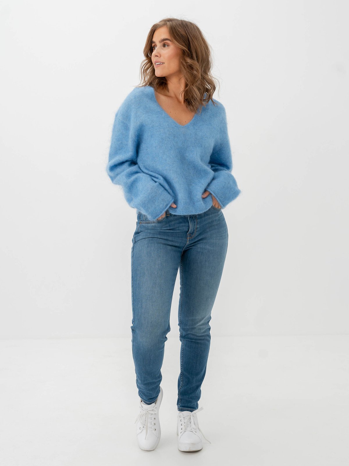 Second Female Camryn Knit V-Neck Marina