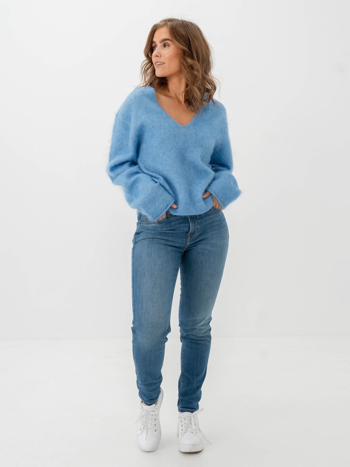 Second Female Camryn Knit V-Neck Marina