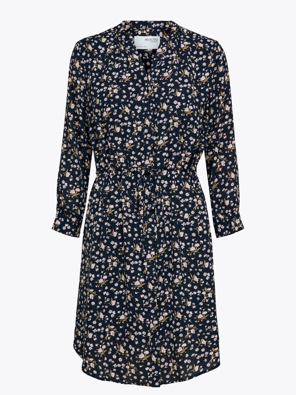 Selected Femme Damina 7/8 AOP Dress Dark Sapphire AOP